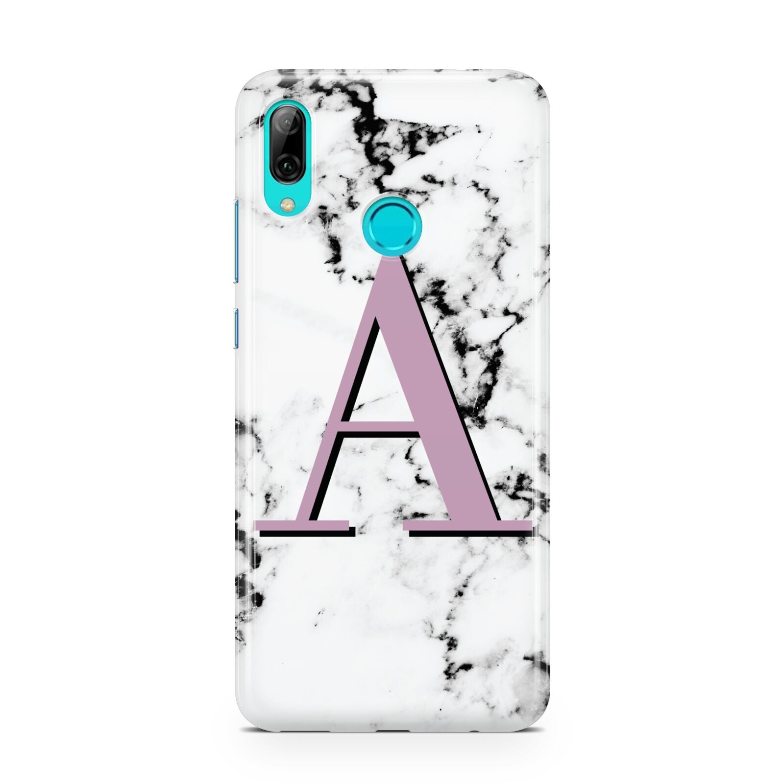 Personalised Purple Single Initial Marble Huawei P Smart 2019 Case