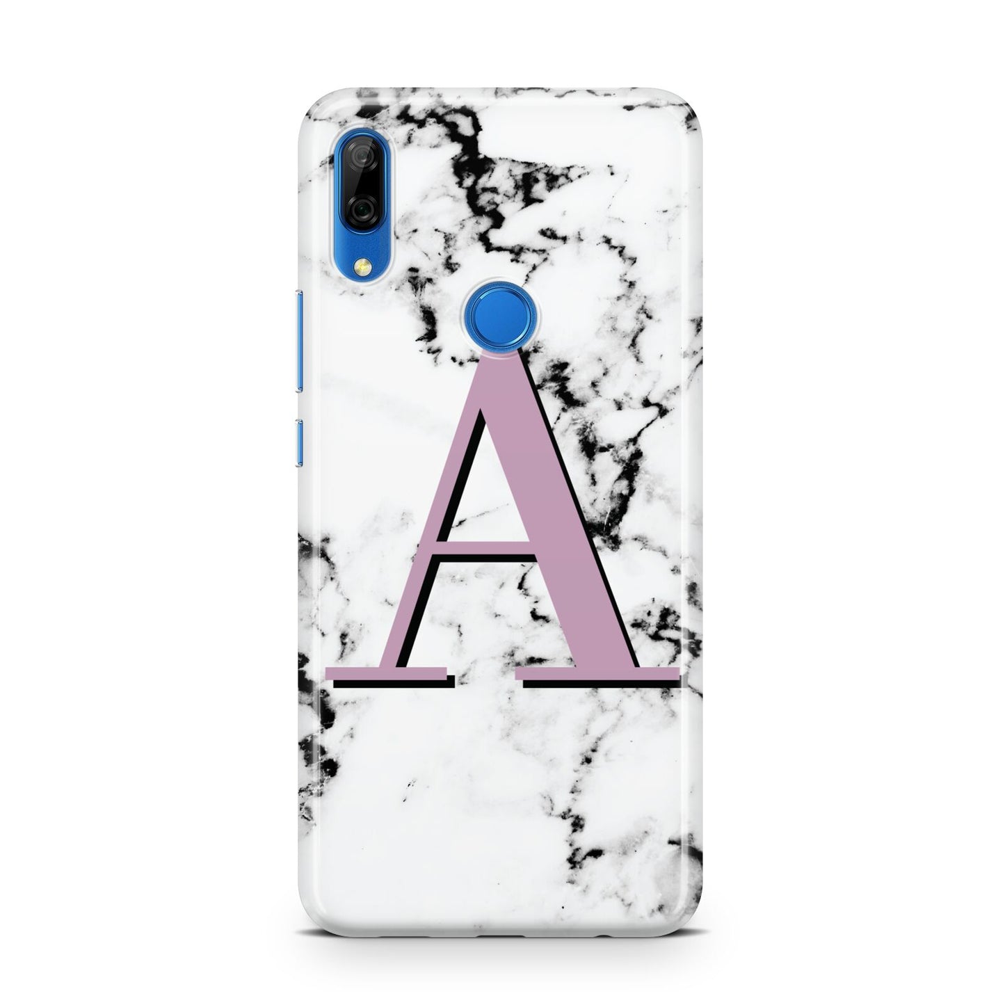 Personalised Purple Single Initial Marble Huawei P Smart Z