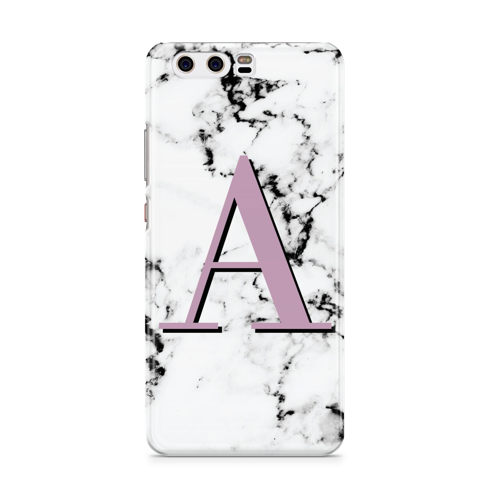 Personalised Purple Single Initial Marble Huawei P10 Phone Case