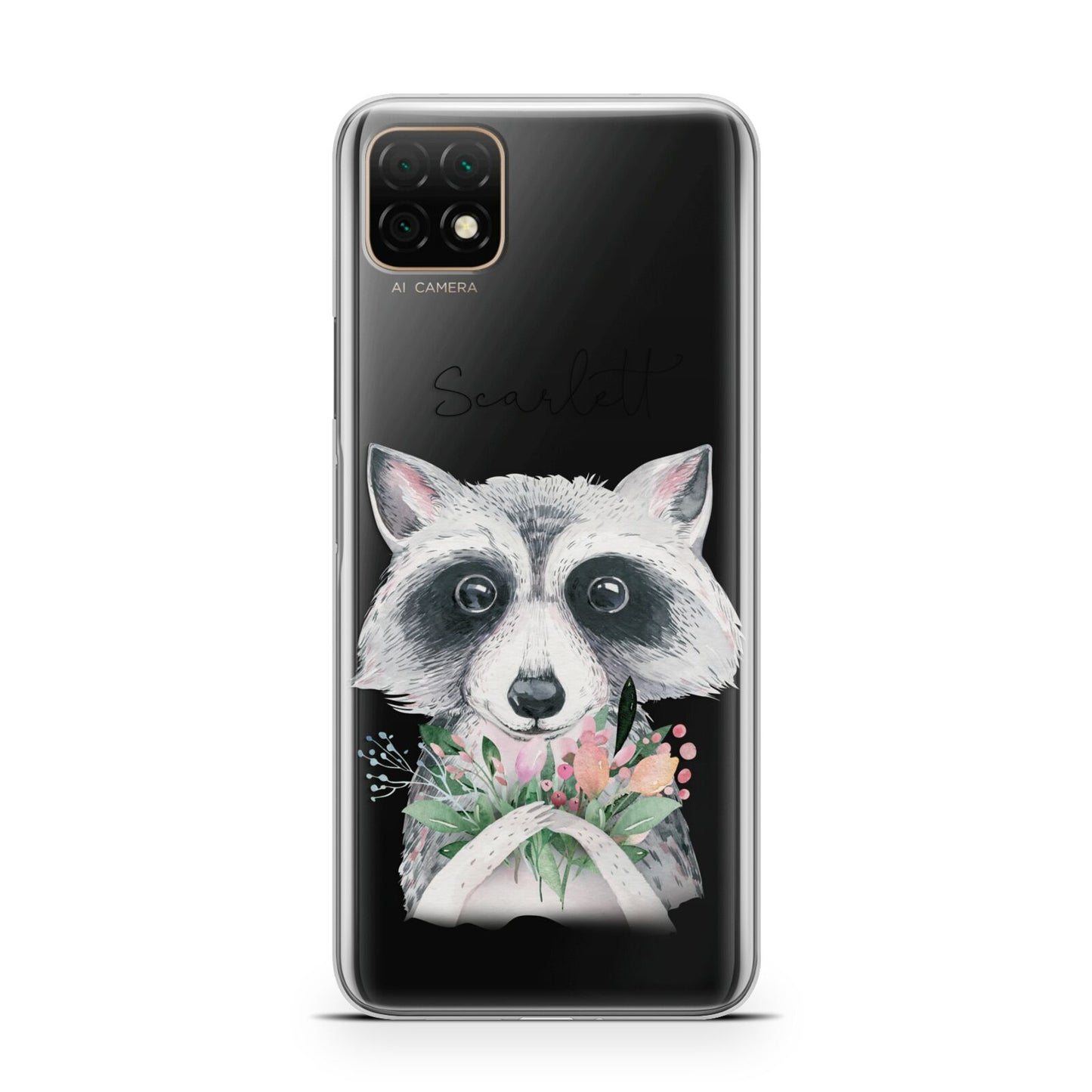 Personalised Raccoon Huawei Enjoy 20 Phone Case