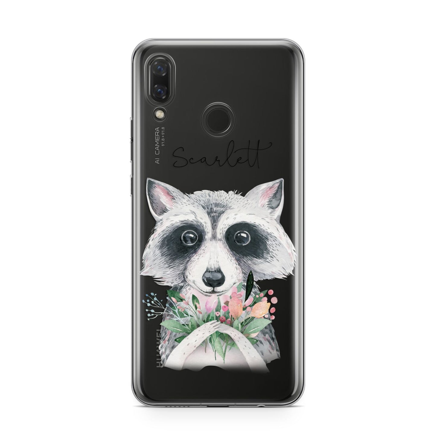 Personalised Raccoon Huawei Nova 3 Phone Case