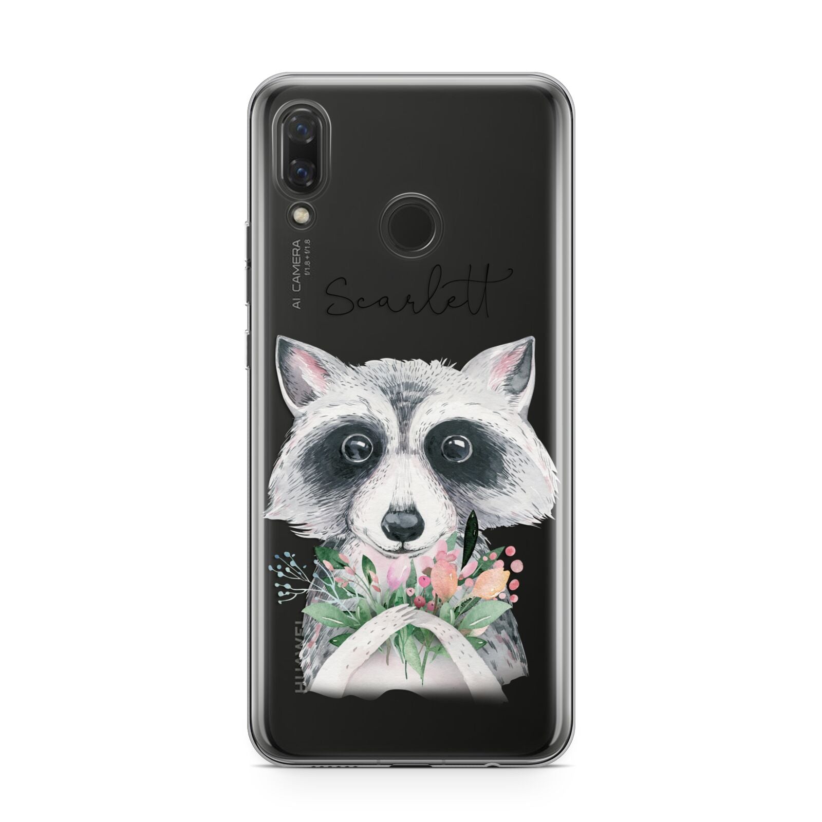 Personalised Raccoon Huawei Nova 3 Phone Case