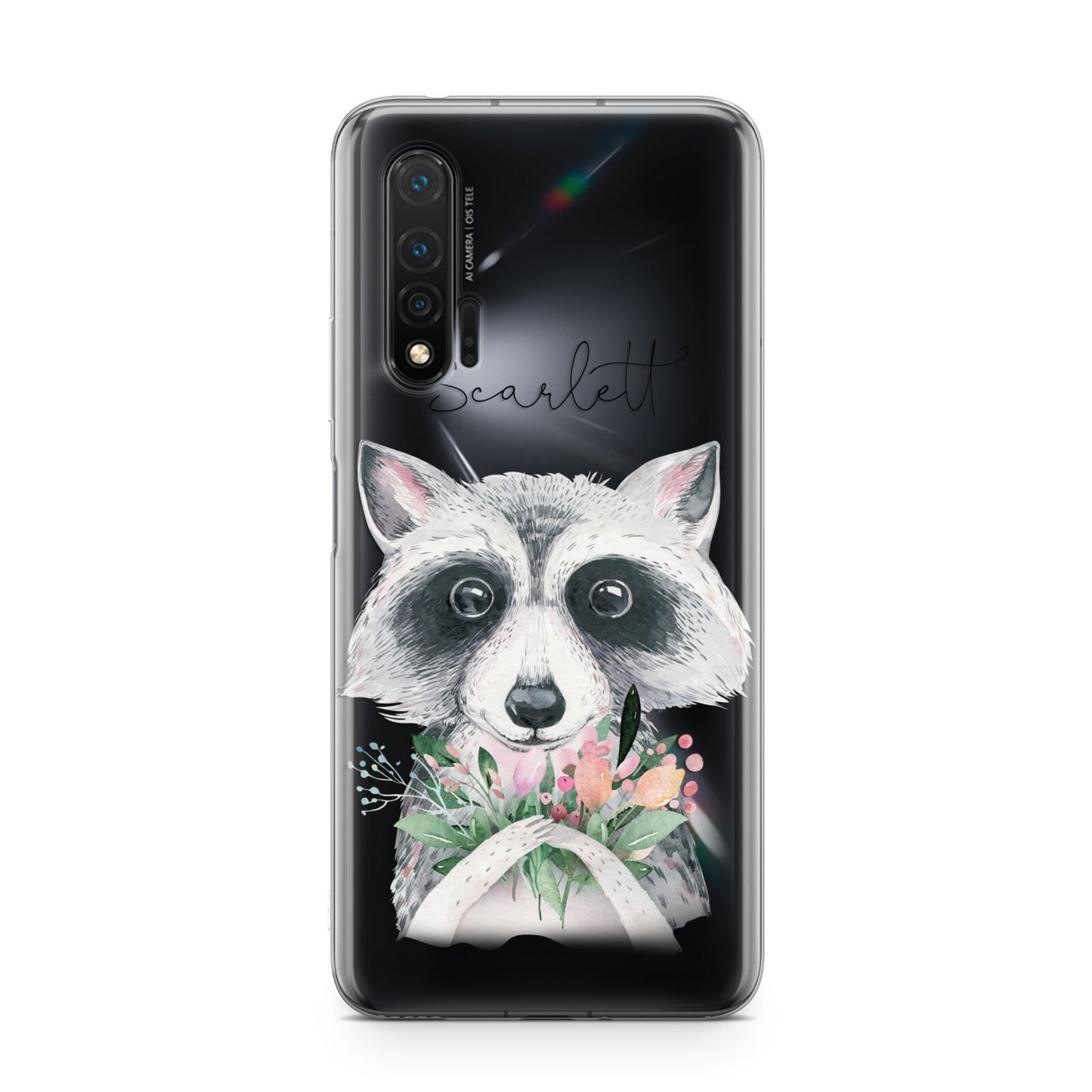 Personalised Raccoon Huawei Nova 6 Phone Case