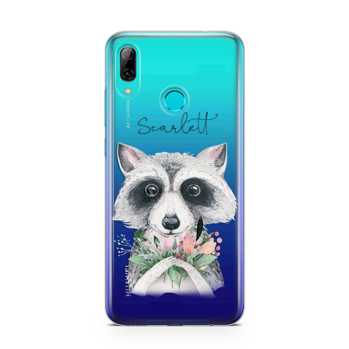 Personalised Raccoon Huawei P Smart 2019 Case