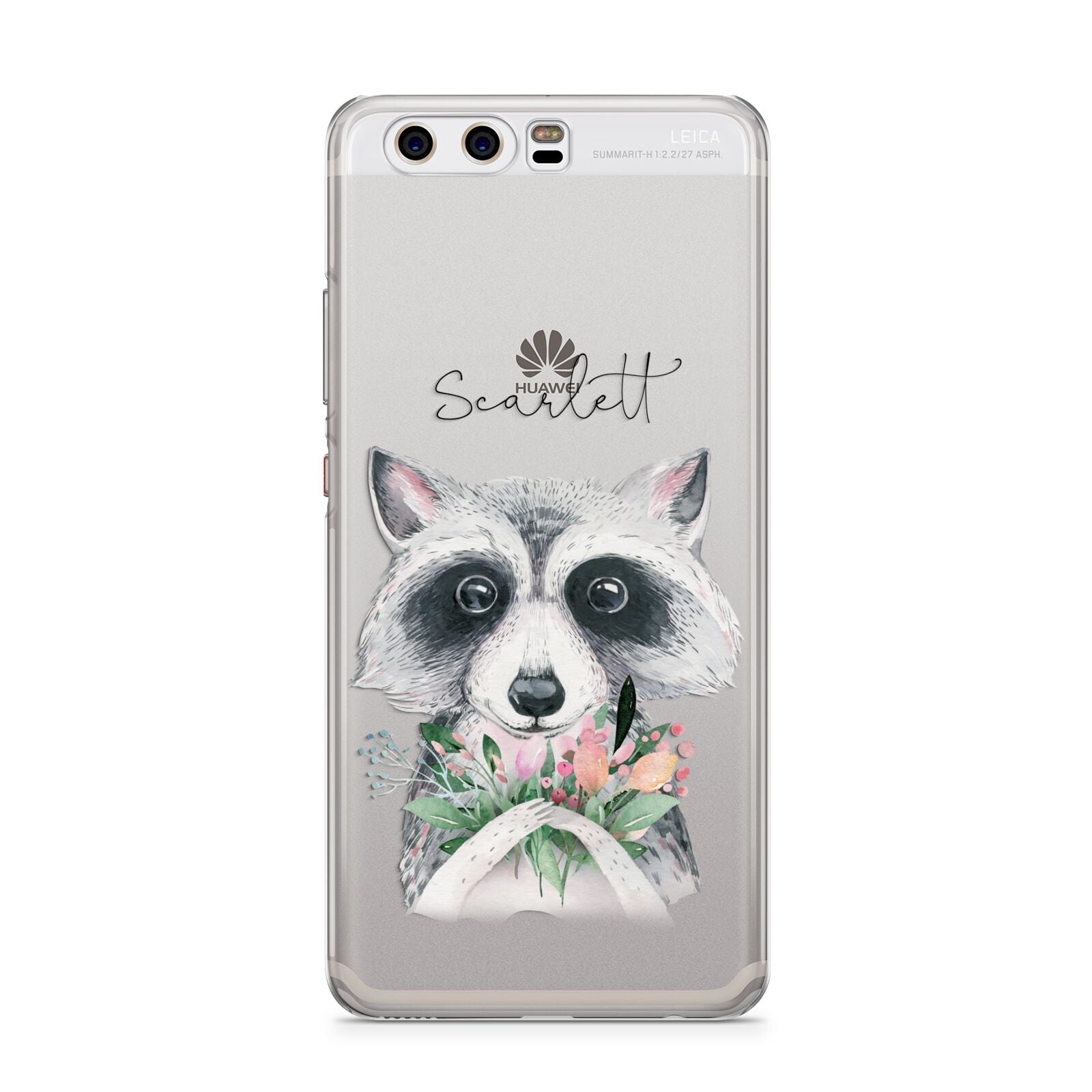 Personalised Raccoon Huawei P10 Phone Case