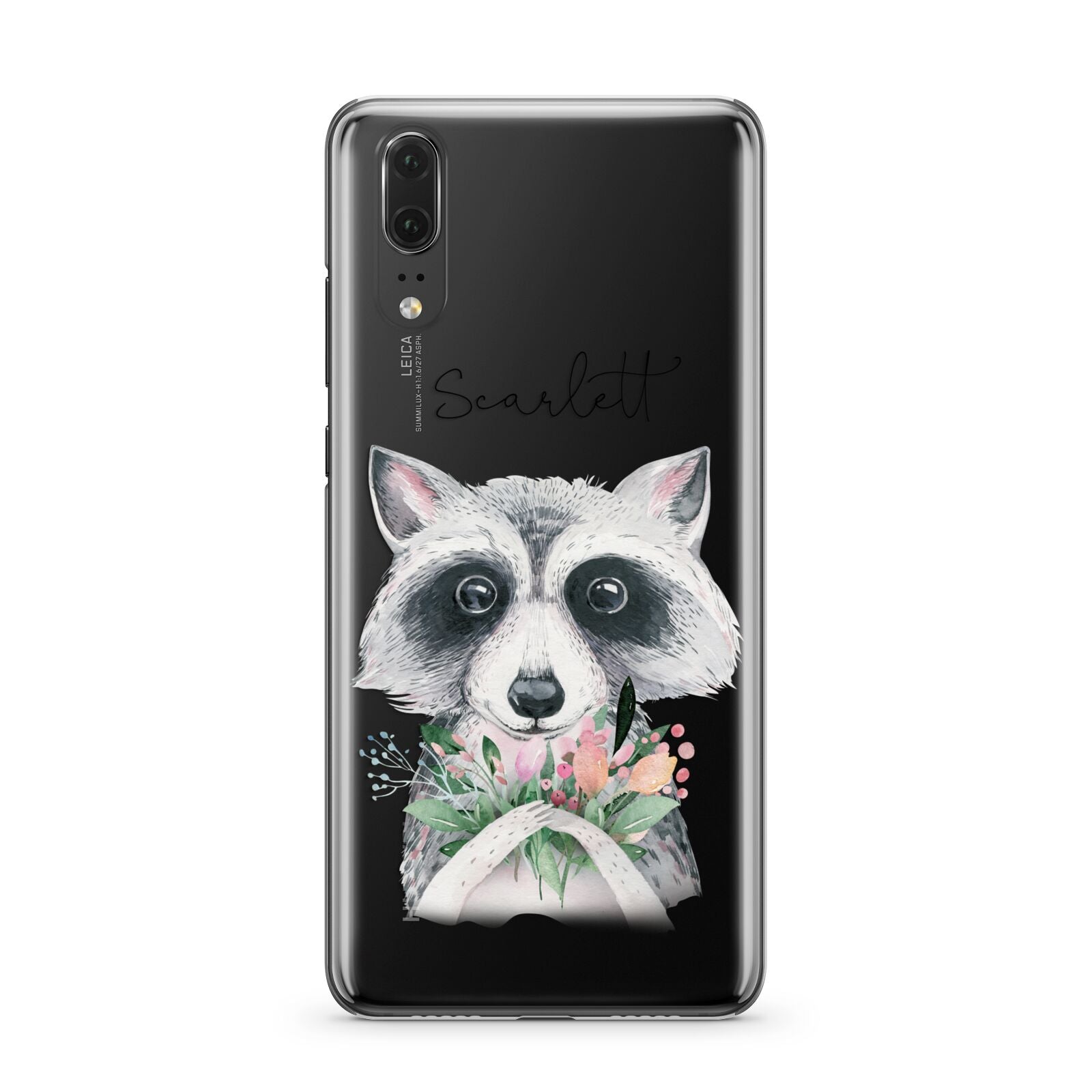 Personalised Raccoon Huawei P20 Phone Case