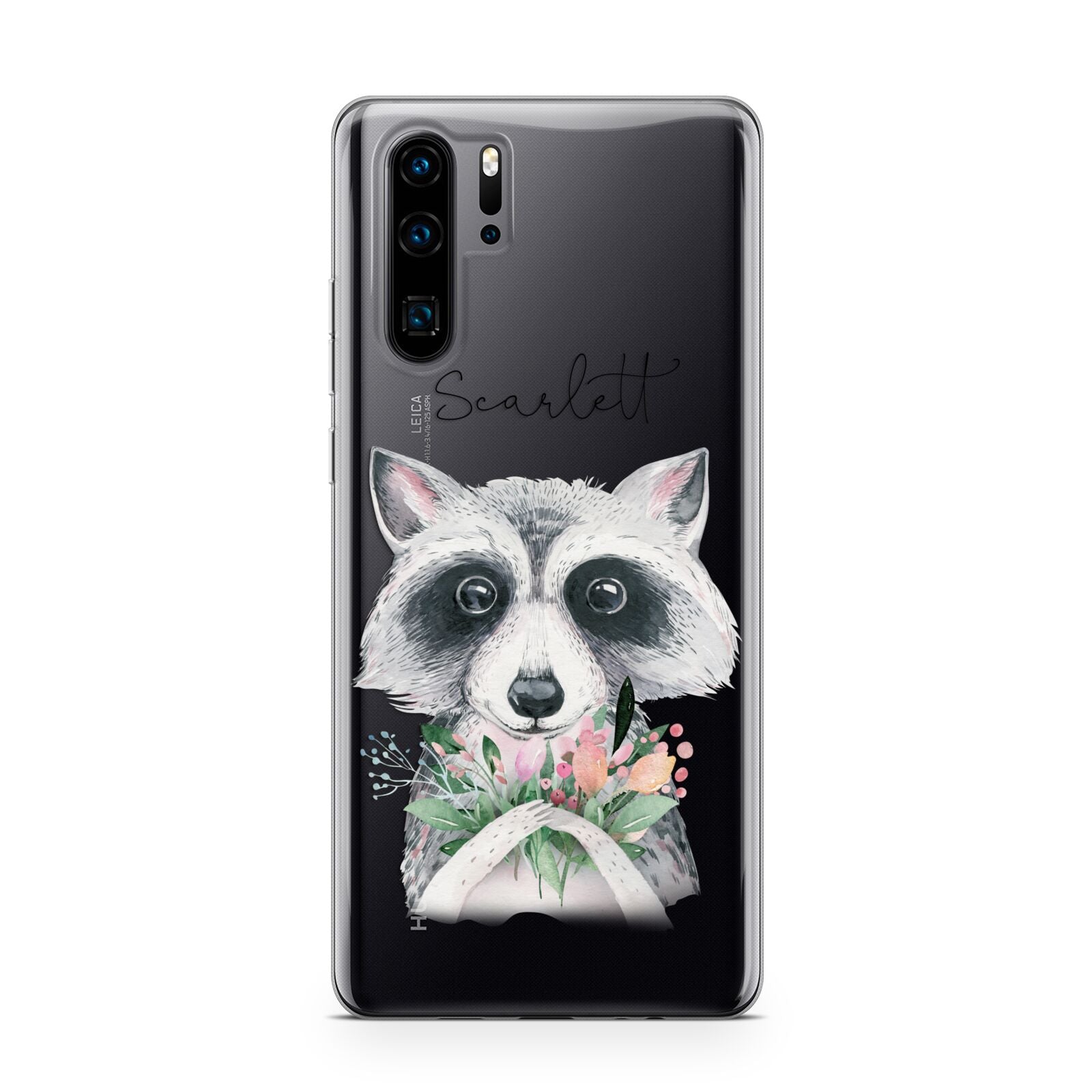 Personalised Raccoon Huawei P30 Pro Phone Case