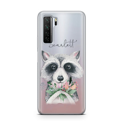 Personalised Raccoon Huawei P40 Lite 5G Phone Case