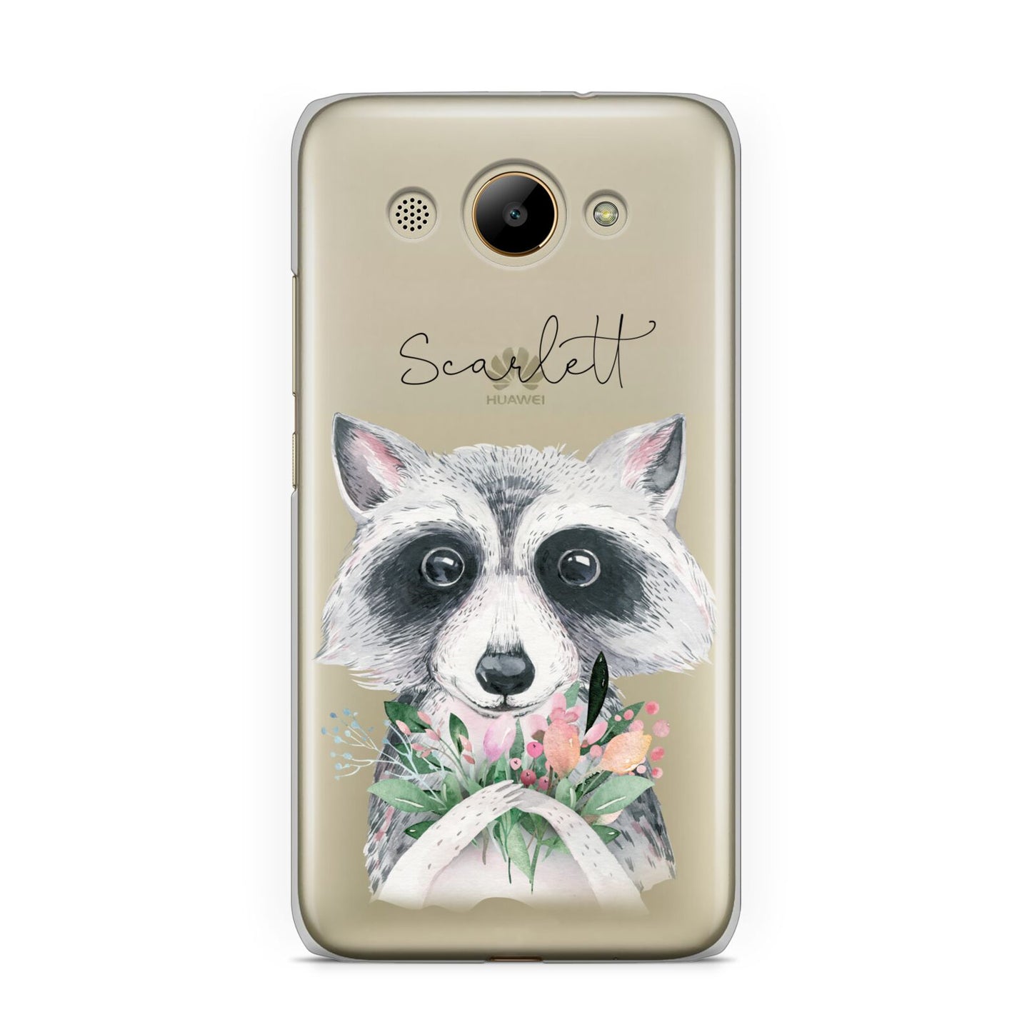 Personalised Raccoon Huawei Y3 2017