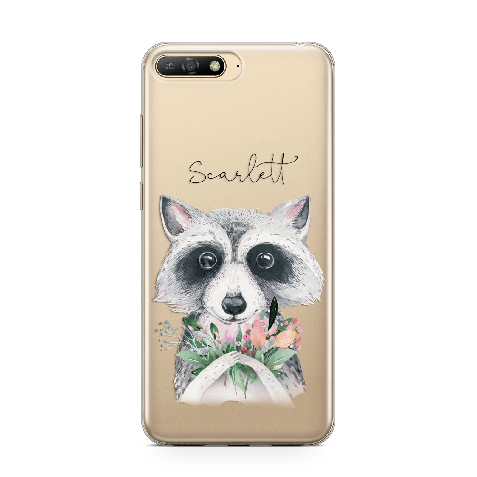 Personalised Raccoon Huawei Y6 2018