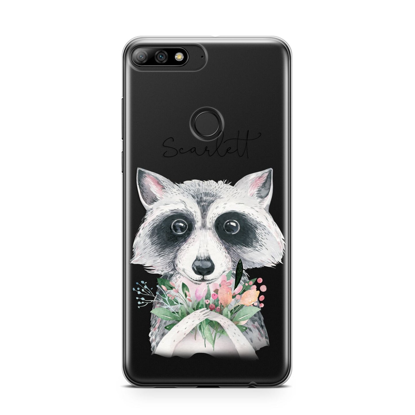 Personalised Raccoon Huawei Y7 2018