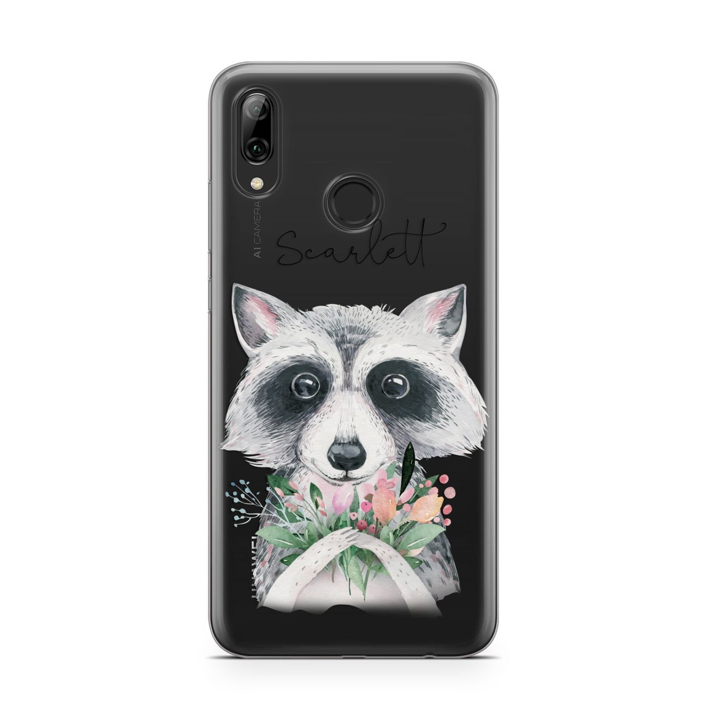 Personalised Raccoon Huawei Y7 2019