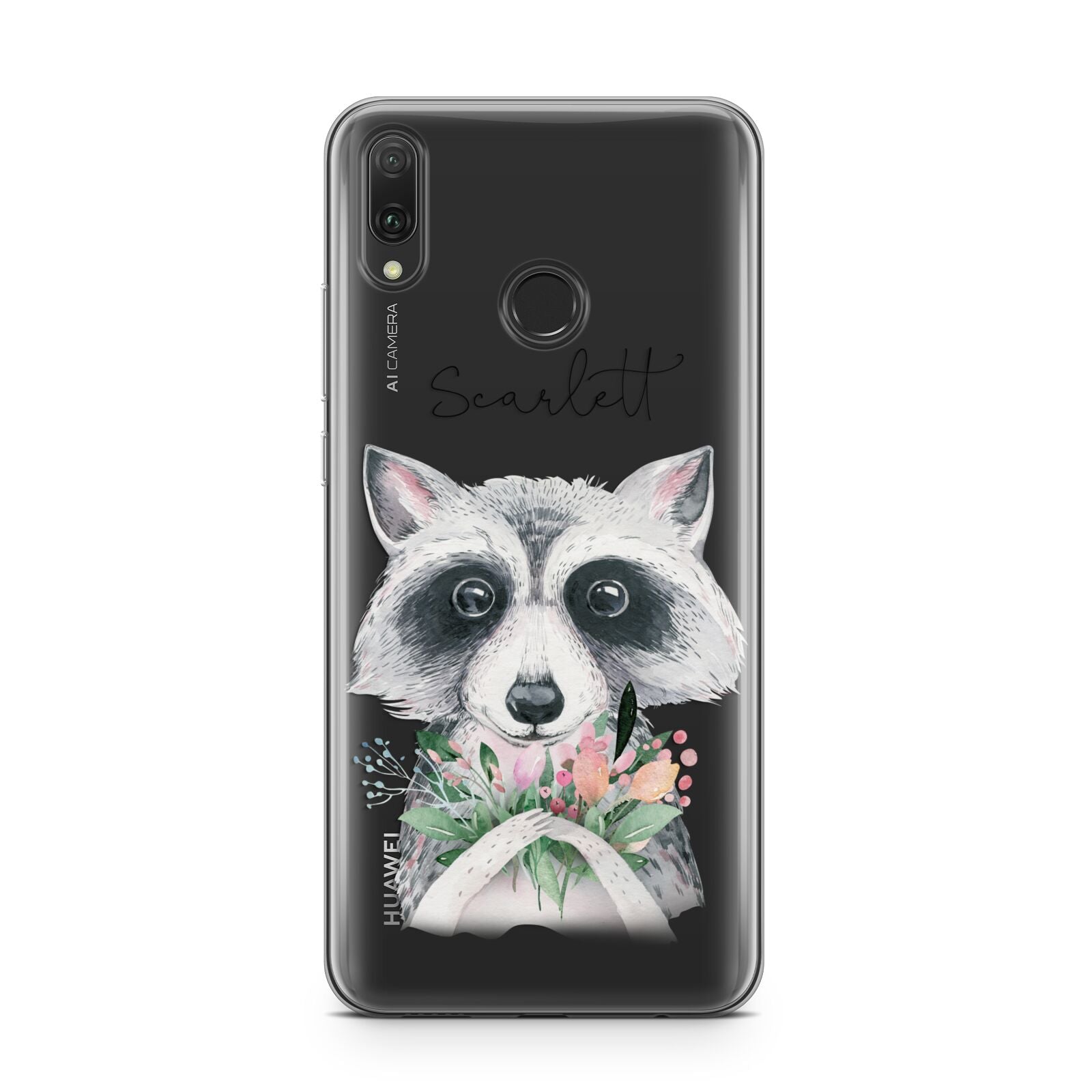 Personalised Raccoon Huawei Y9 2019