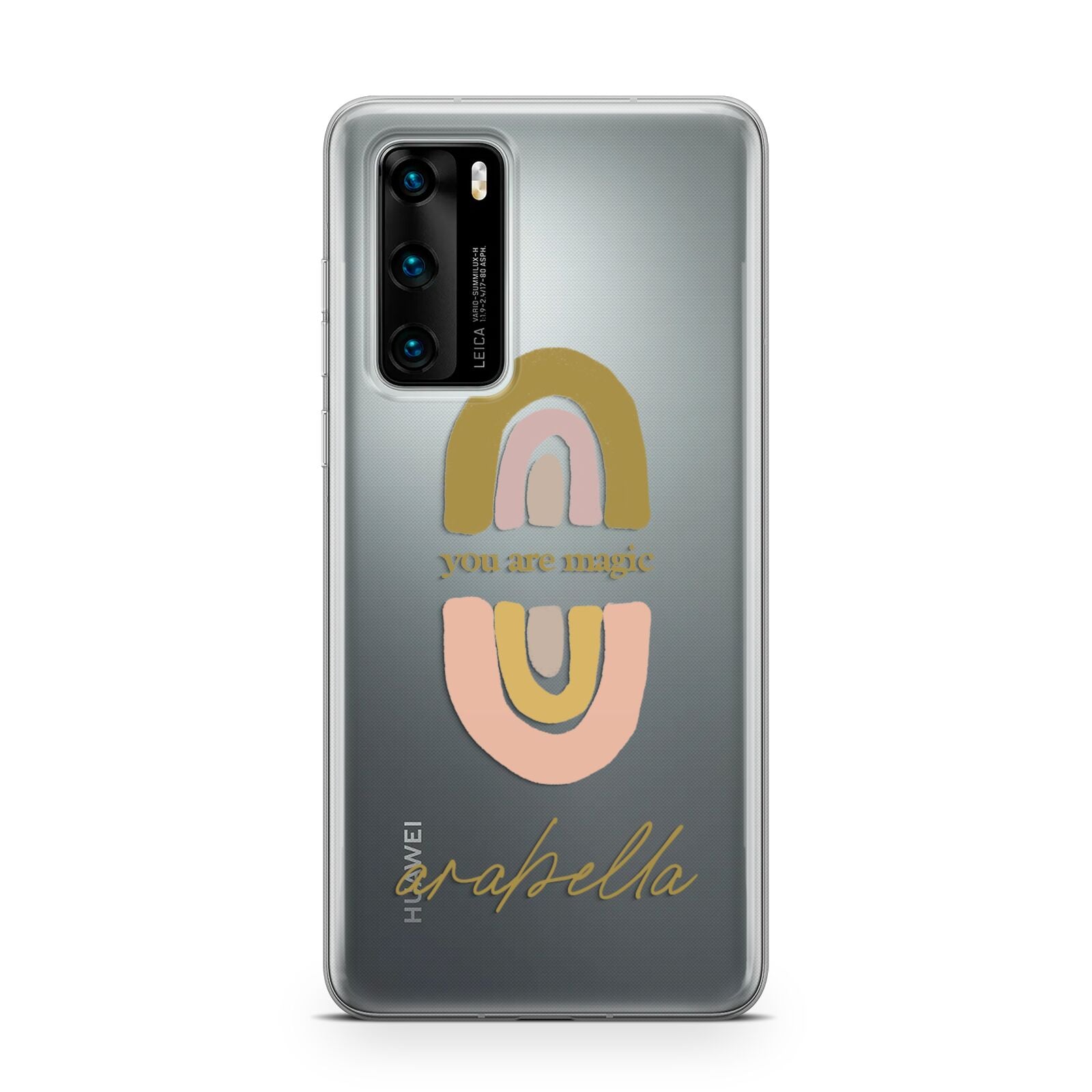 Personalised Rainbow Magic Huawei P40 Phone Case