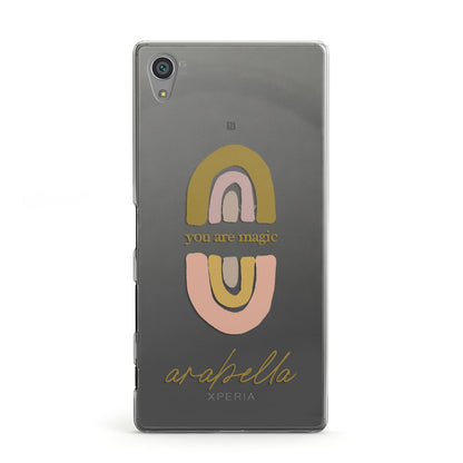 Personalised Rainbow Magic Sony Xperia Case