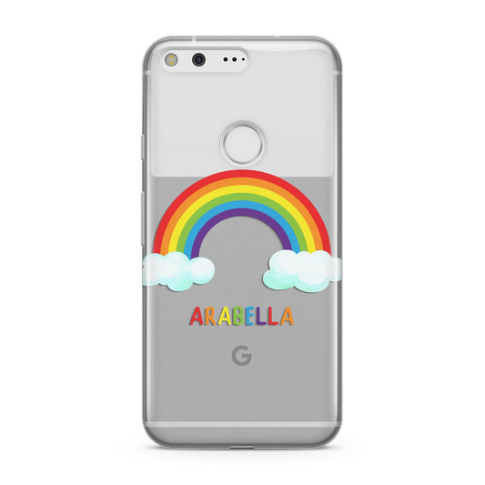 Personalised Rainbow Name Google Pixel Case