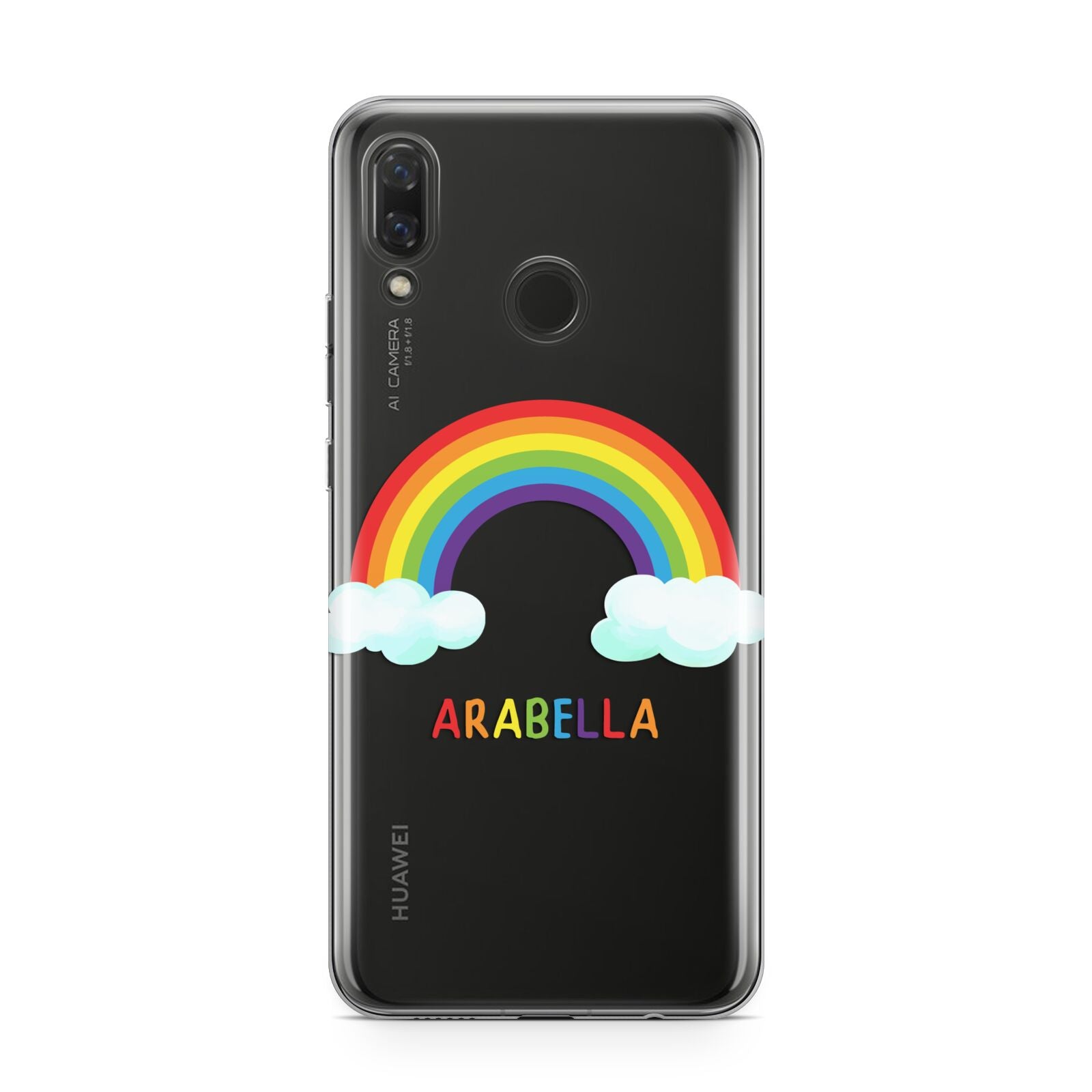 Personalised Rainbow Name Huawei Nova 3 Phone Case