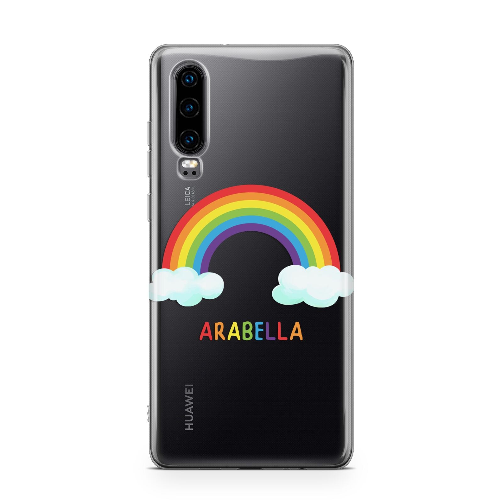 Personalised Rainbow Name Huawei P30 Phone Case