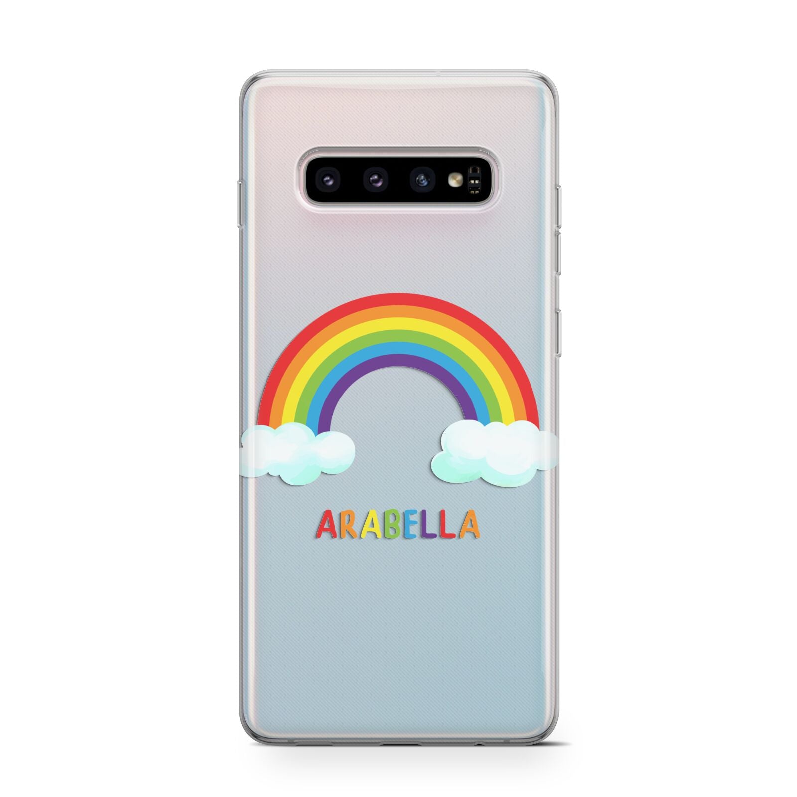 Personalised Rainbow Name Protective Samsung Galaxy Case