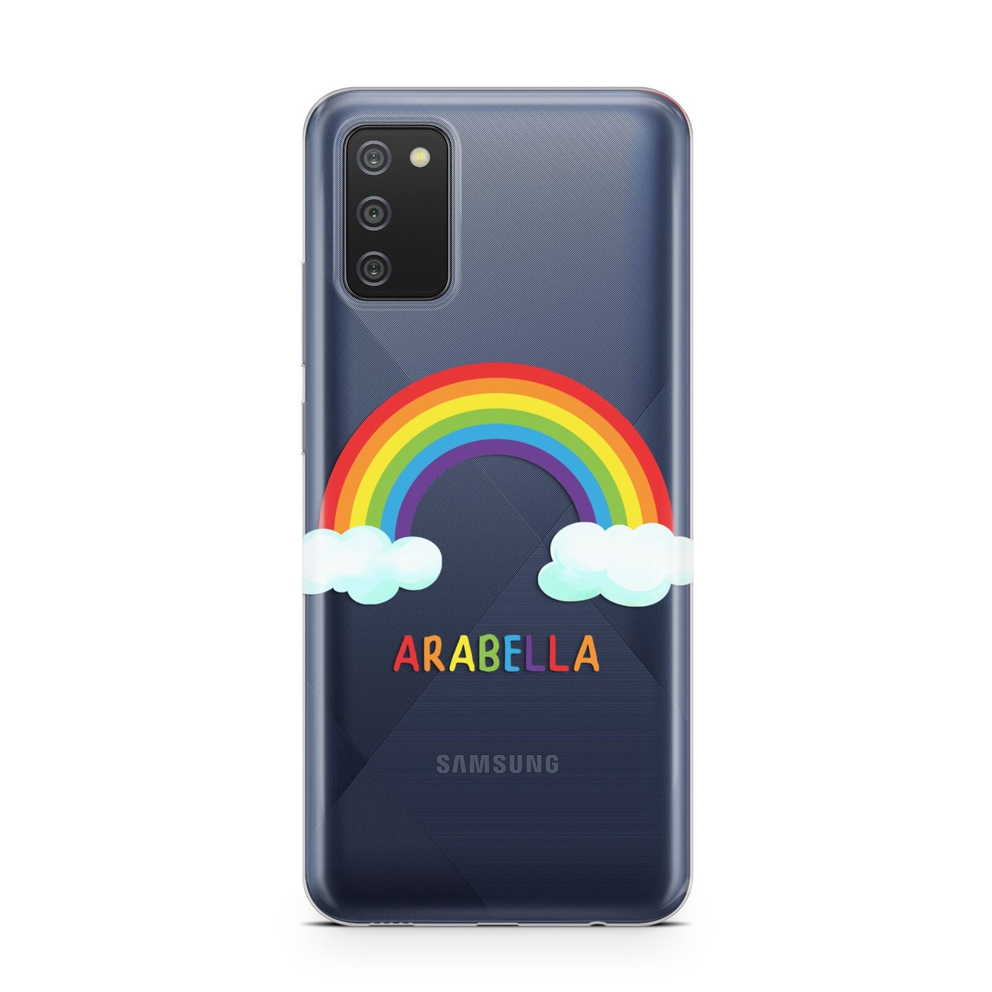 Personalised Rainbow Name Samsung A02s Case