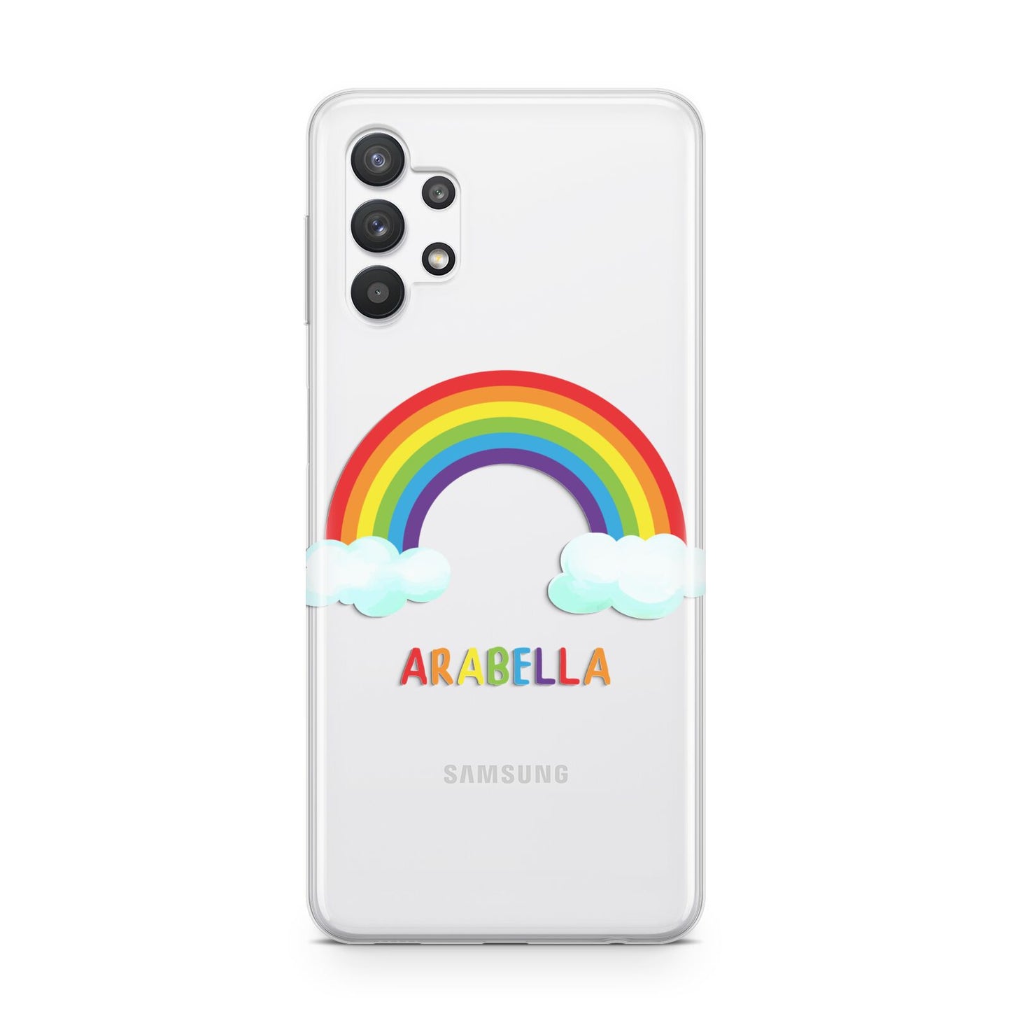 Personalised Rainbow Name Samsung A32 5G Case