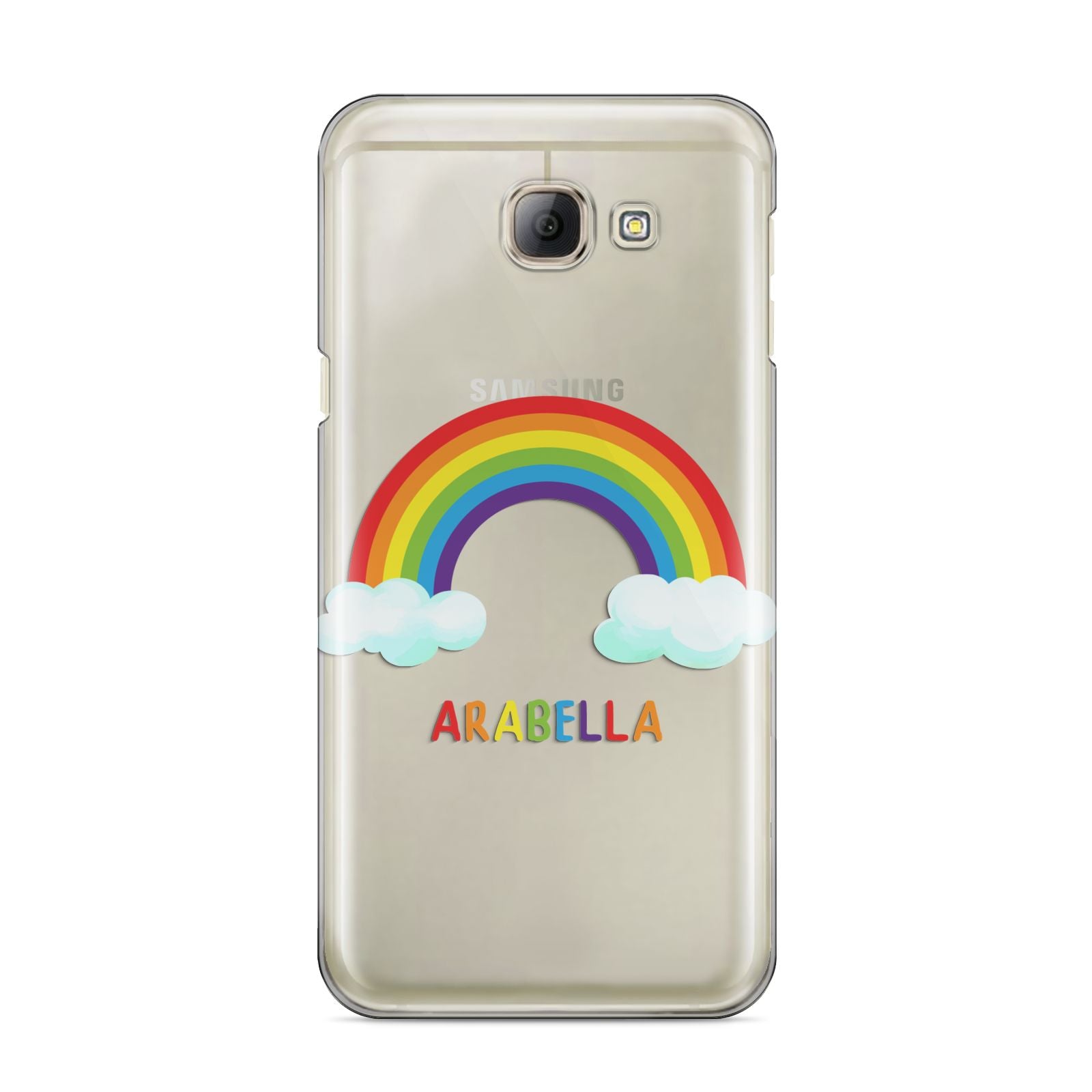 Personalised Rainbow Name Samsung Galaxy A8 2016 Case