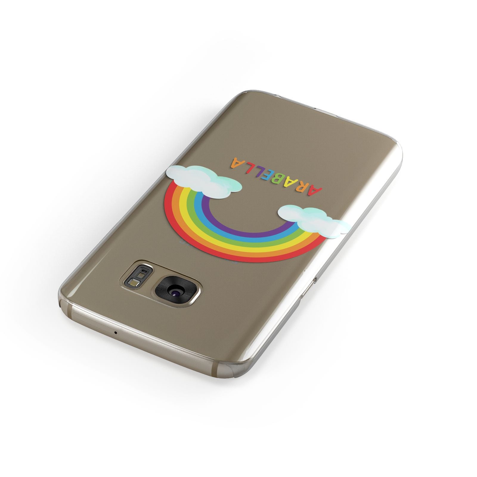 Personalised Rainbow Name Samsung Galaxy Case Front Close Up