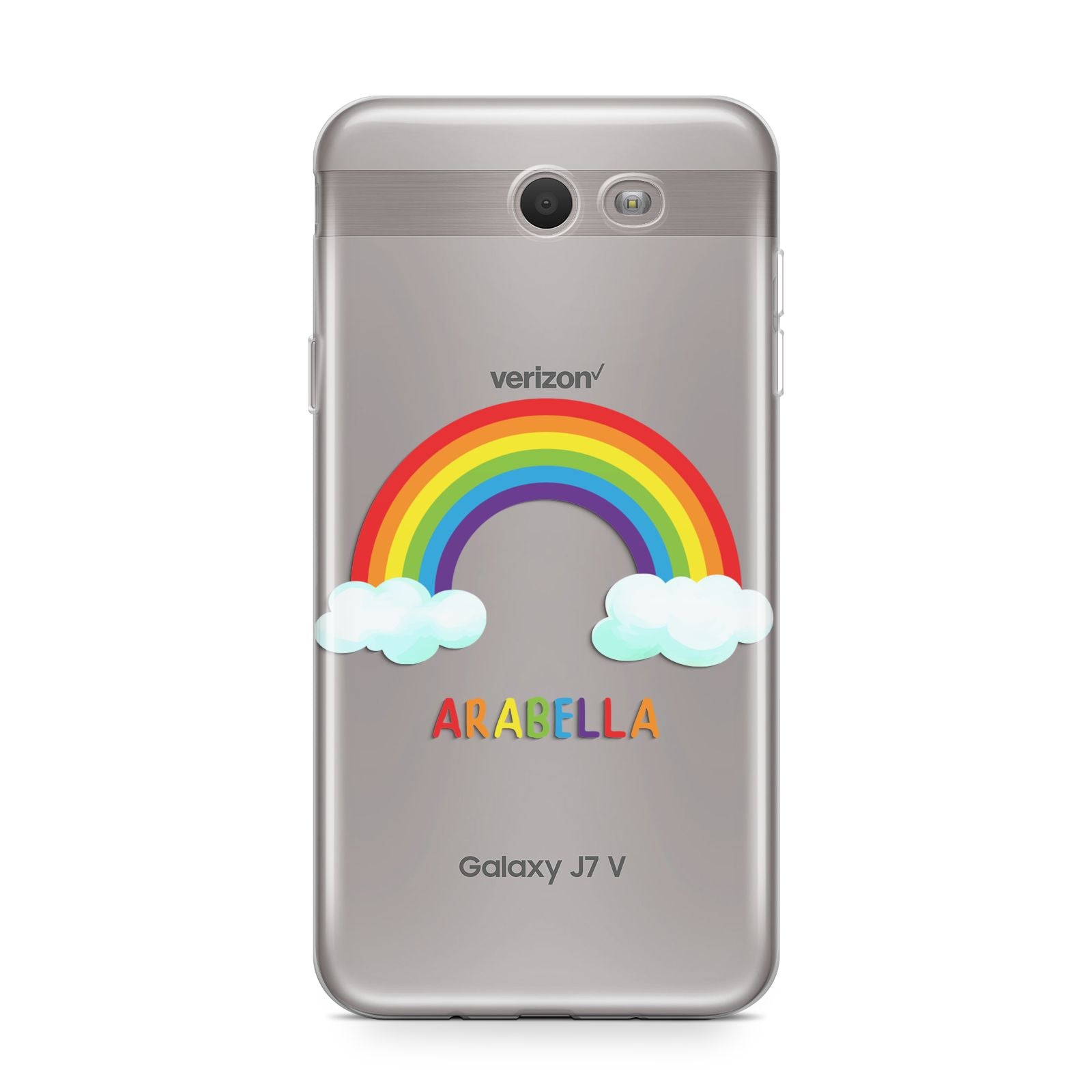 Personalised Rainbow Name Samsung Galaxy J7 2017 Case