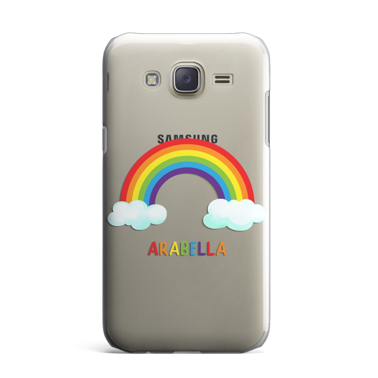 Personalised Rainbow Name Samsung Galaxy J7 Case