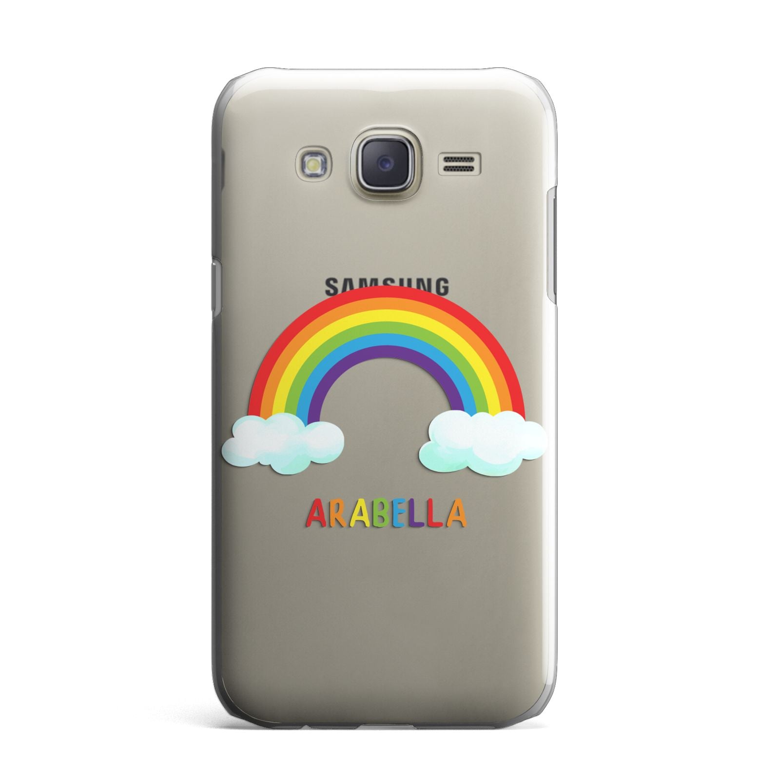 Personalised Rainbow Name Samsung Galaxy J7 Case