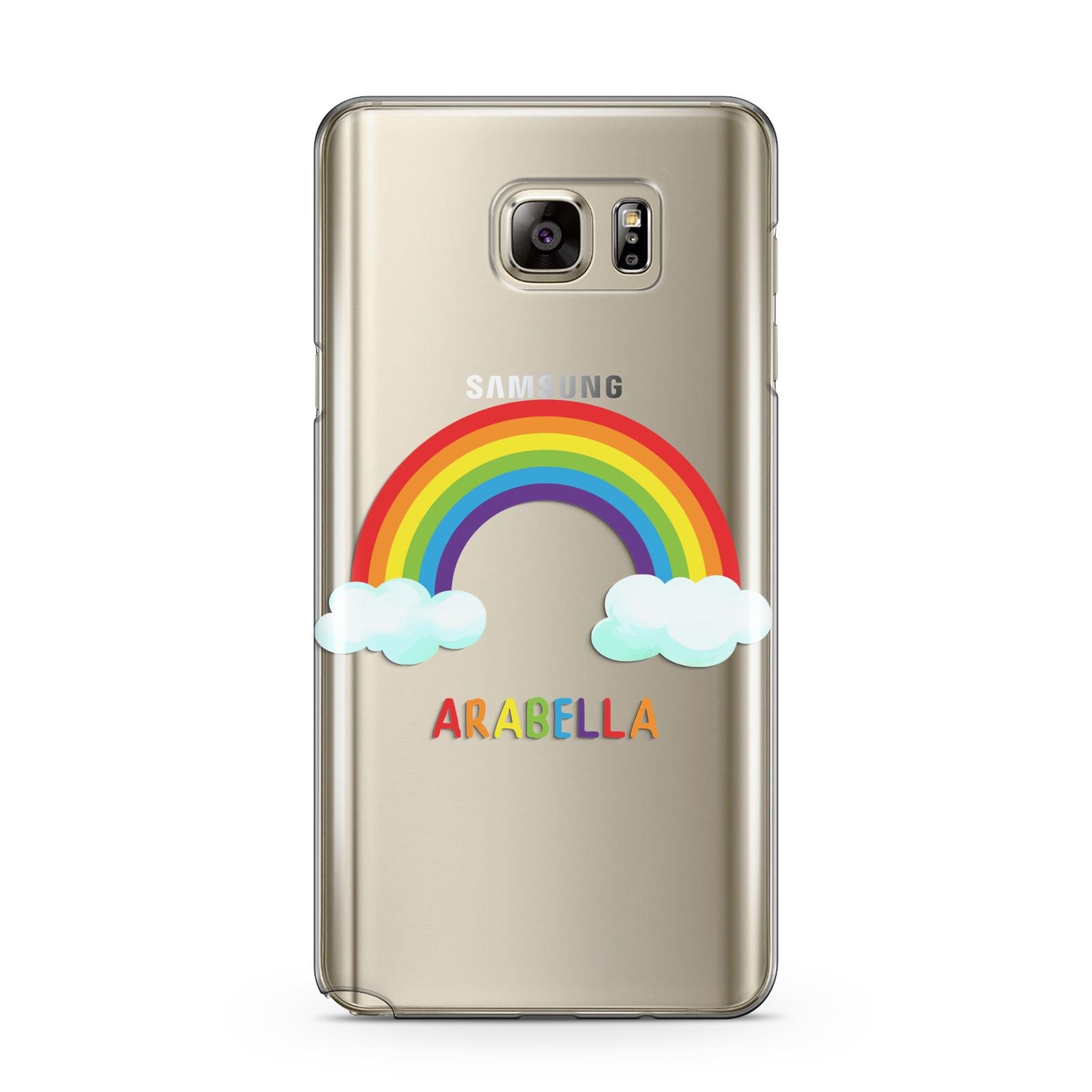 Personalised Rainbow Name Samsung Galaxy Note 5 Case