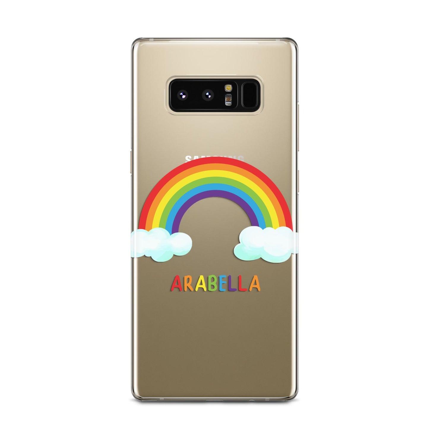 Personalised Rainbow Name Samsung Galaxy Note 8 Case