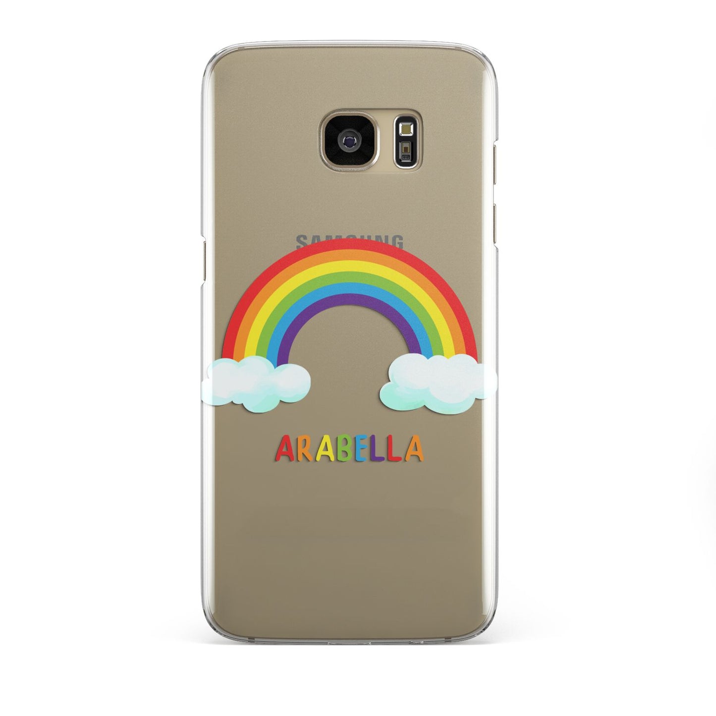 Personalised Rainbow Name Samsung Galaxy S7 Edge Case