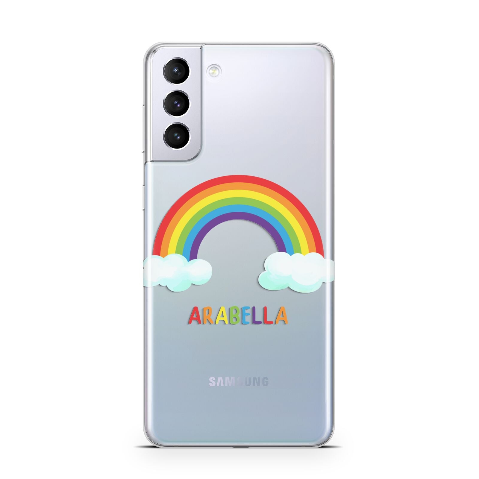 Personalised Rainbow Name Samsung S21 Plus Case