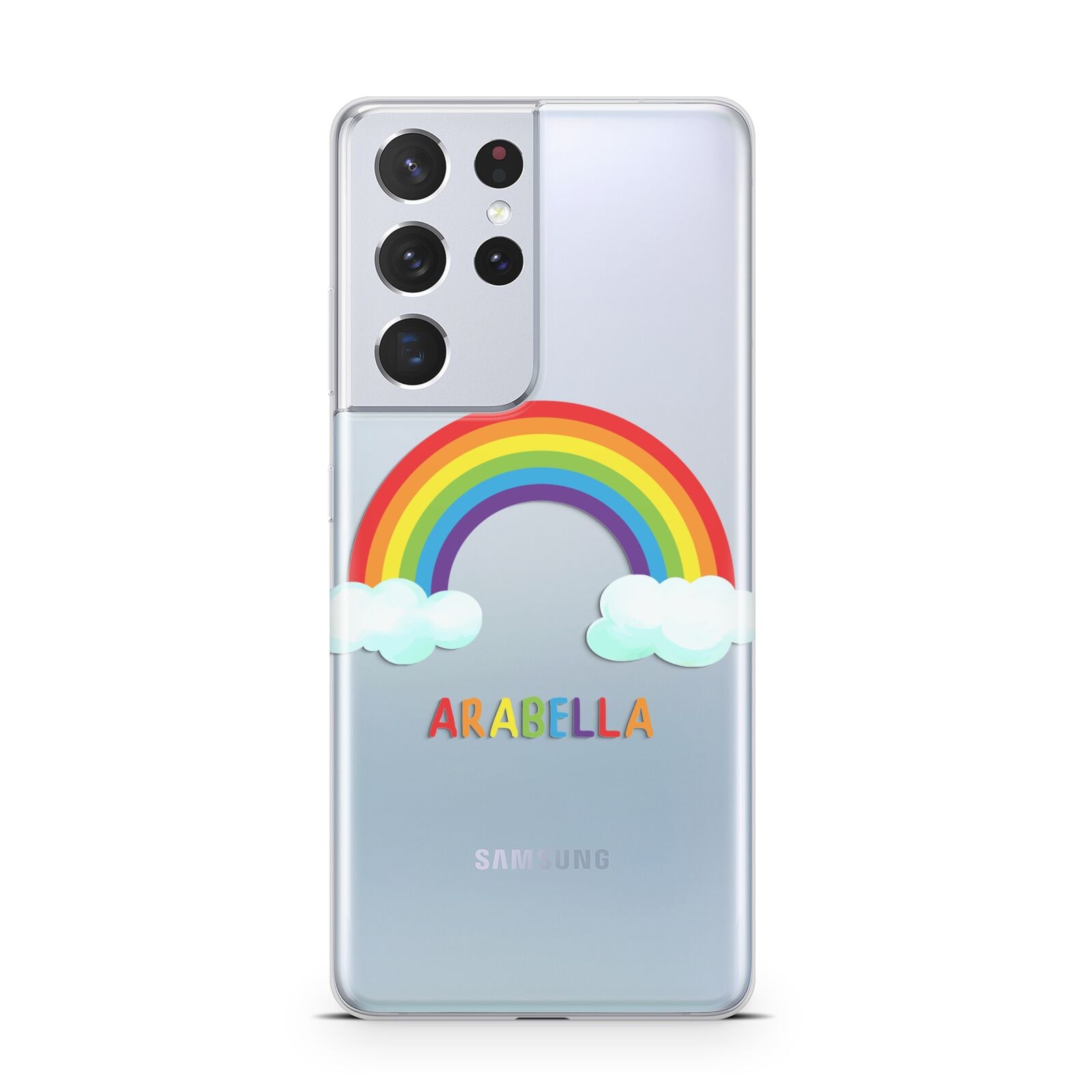 Personalised Rainbow Name Samsung S21 Ultra Case