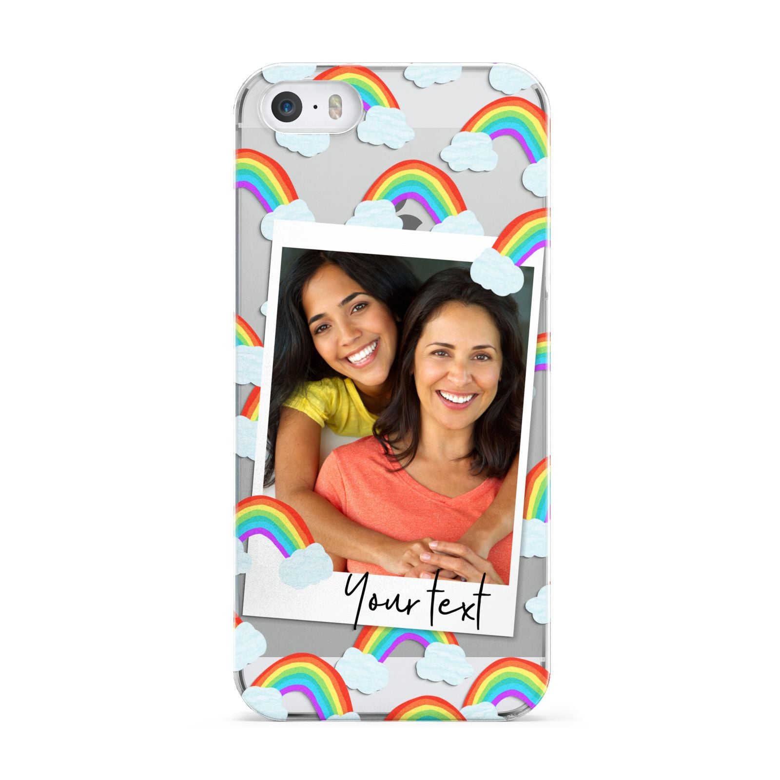 Personalised Rainbow Photo Upload Apple iPhone 5 Case