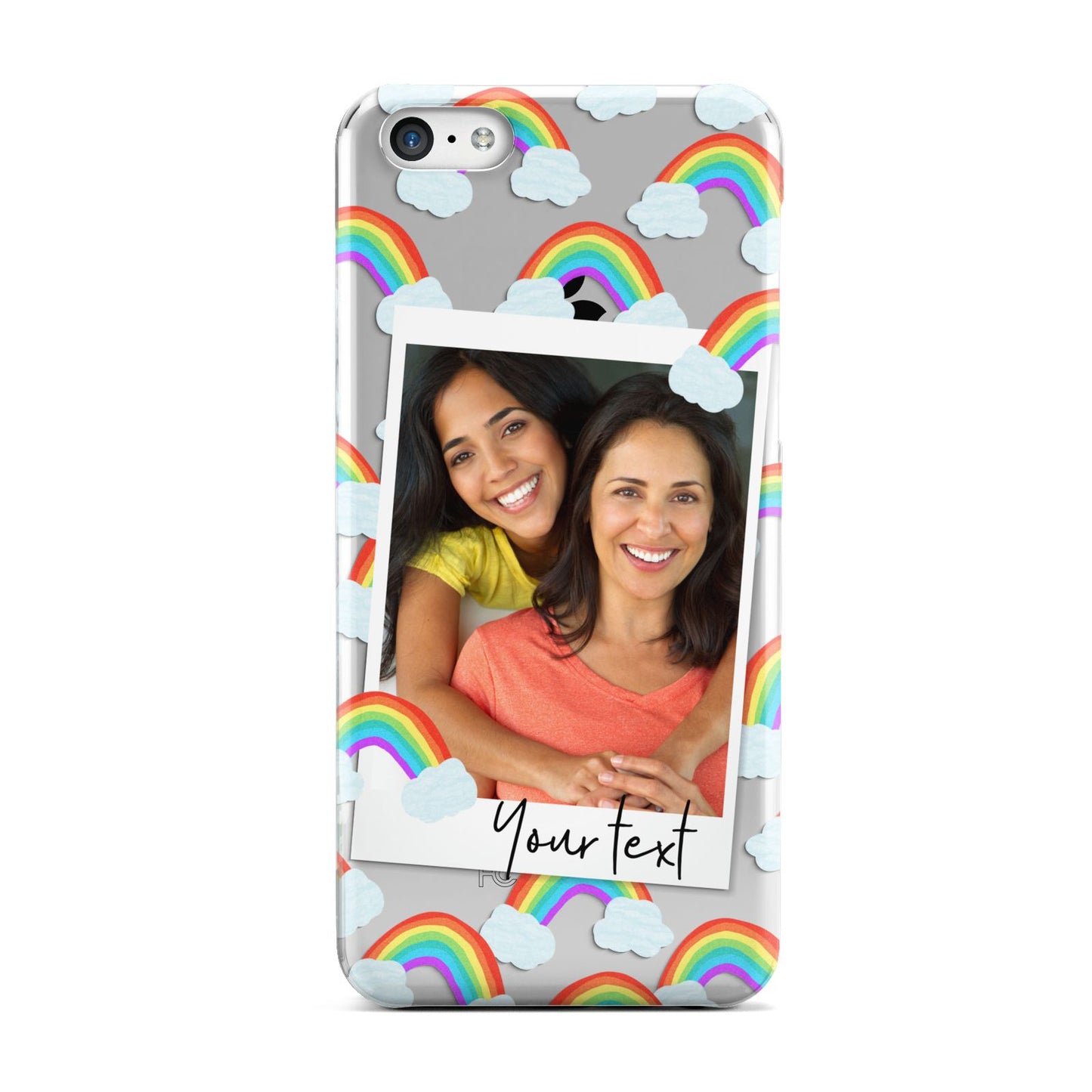 Personalised Rainbow Photo Upload Apple iPhone 5c Case