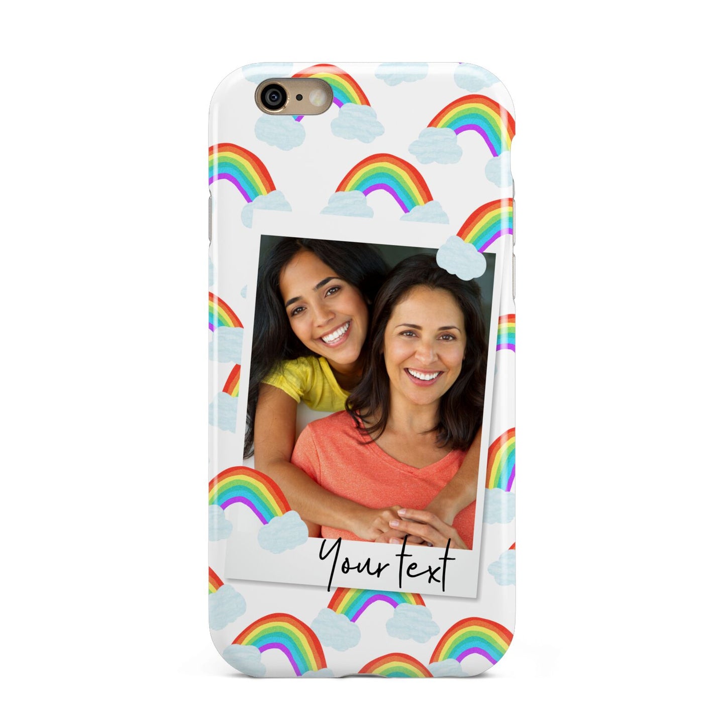 Personalised Rainbow Photo Upload Apple iPhone 6 3D Tough Case