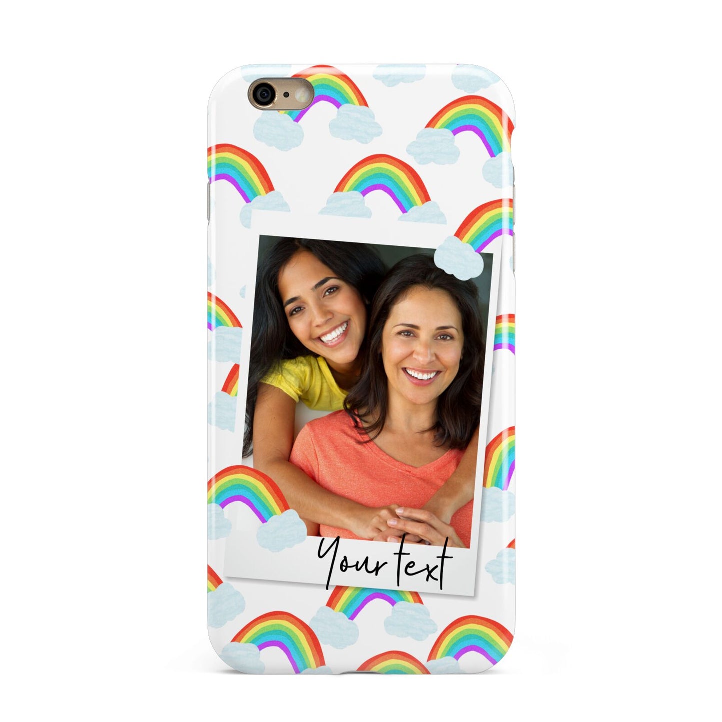 Personalised Rainbow Photo Upload Apple iPhone 6 Plus 3D Tough Case