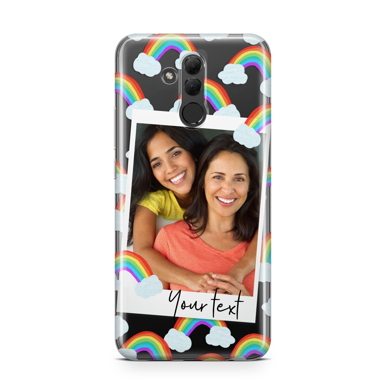 Personalised Rainbow Photo Upload Huawei Mate 20 Lite