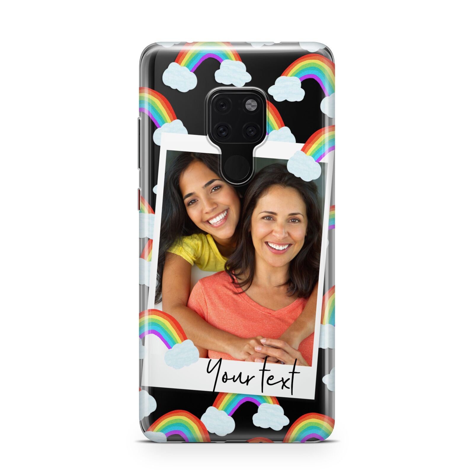 Personalised Rainbow Photo Upload Huawei Mate 20 Phone Case