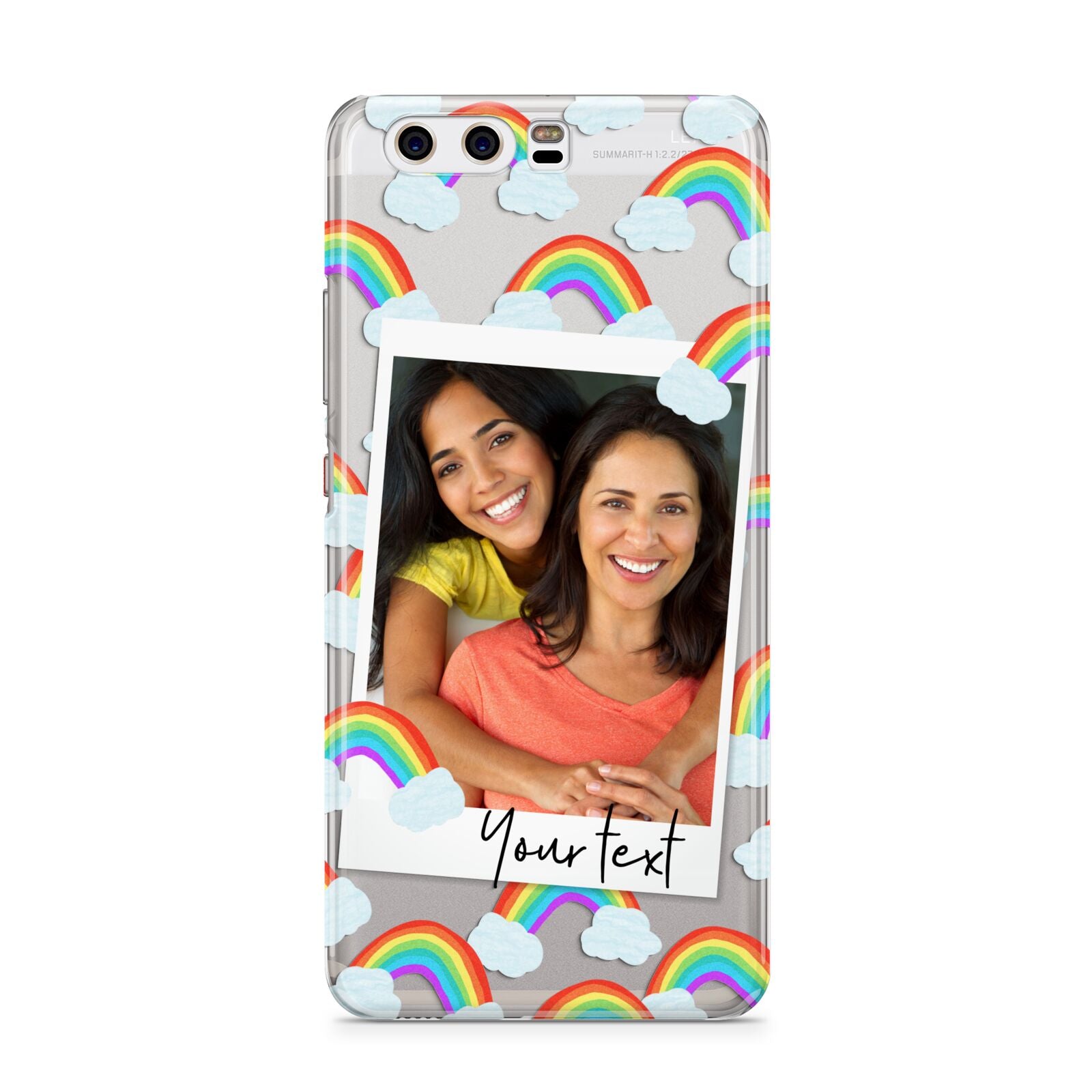 Personalised Rainbow Photo Upload Huawei P10 Phone Case