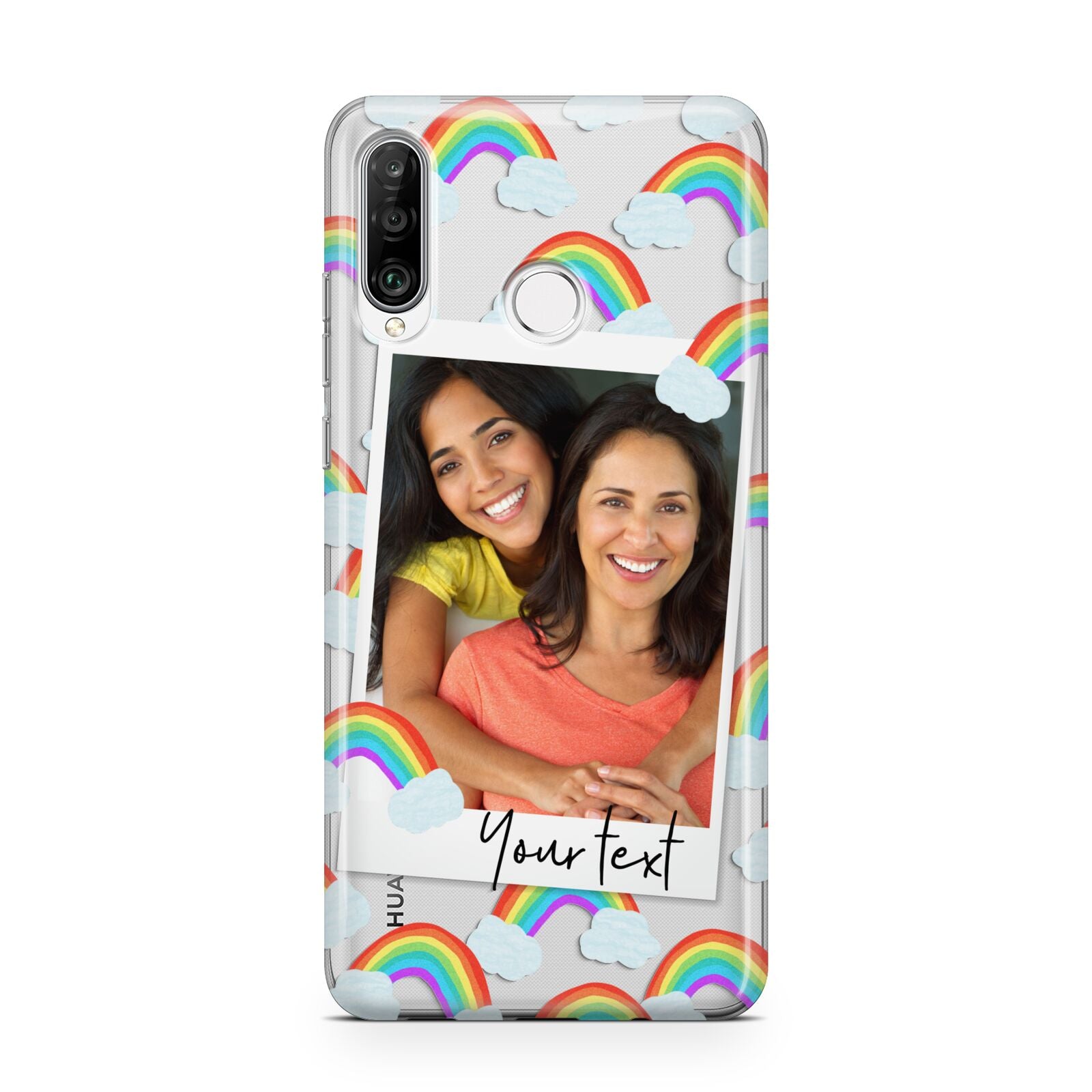 Personalised Rainbow Photo Upload Huawei P30 Lite Phone Case