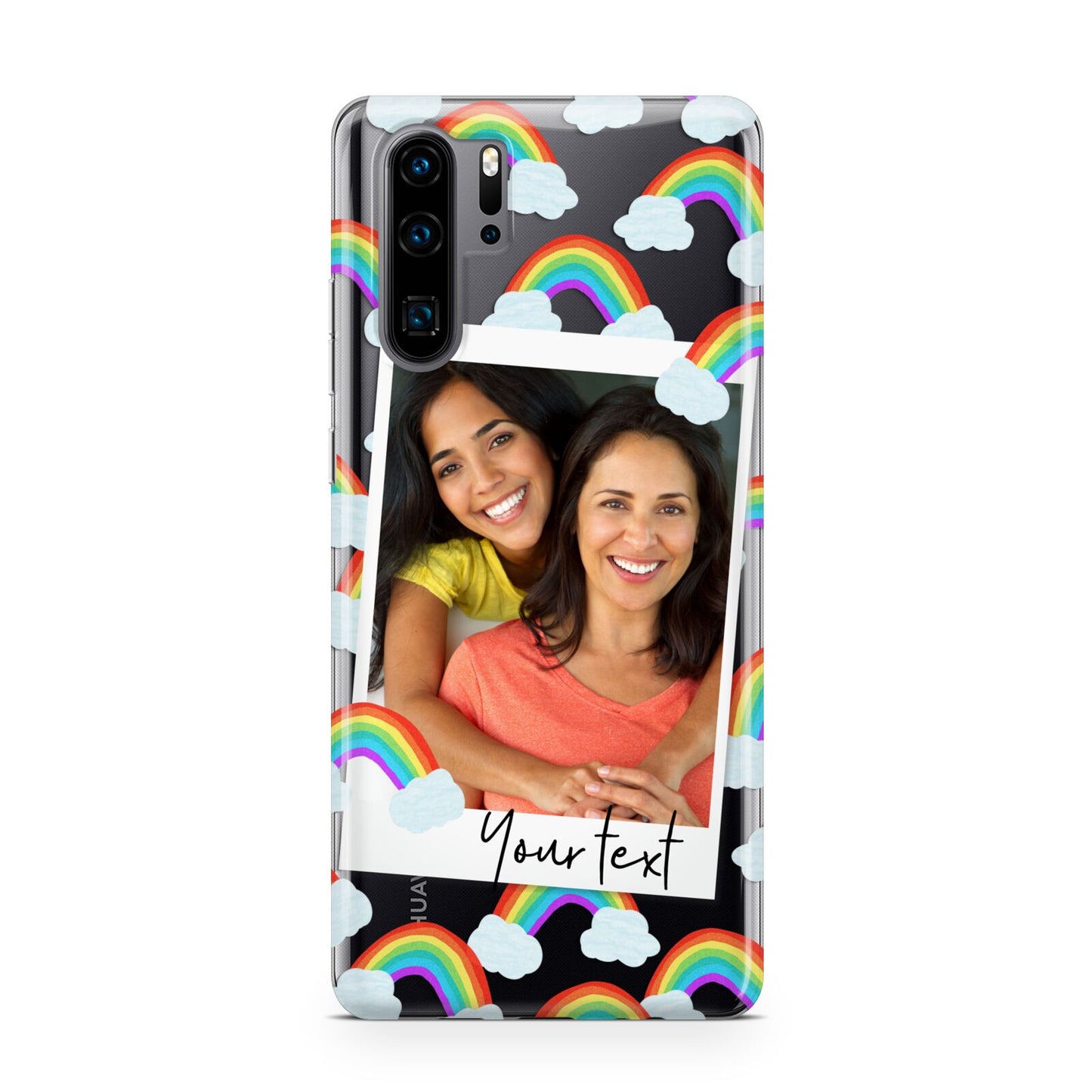 Personalised Rainbow Photo Upload Huawei P30 Pro Phone Case