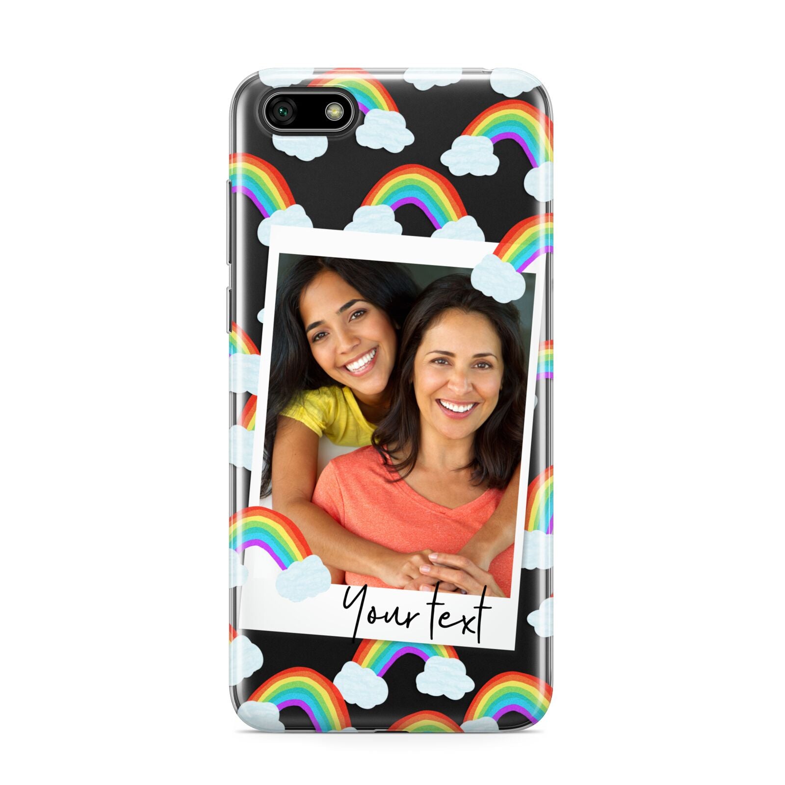 Personalised Rainbow Photo Upload Huawei Y5 Prime 2018 Phone Case