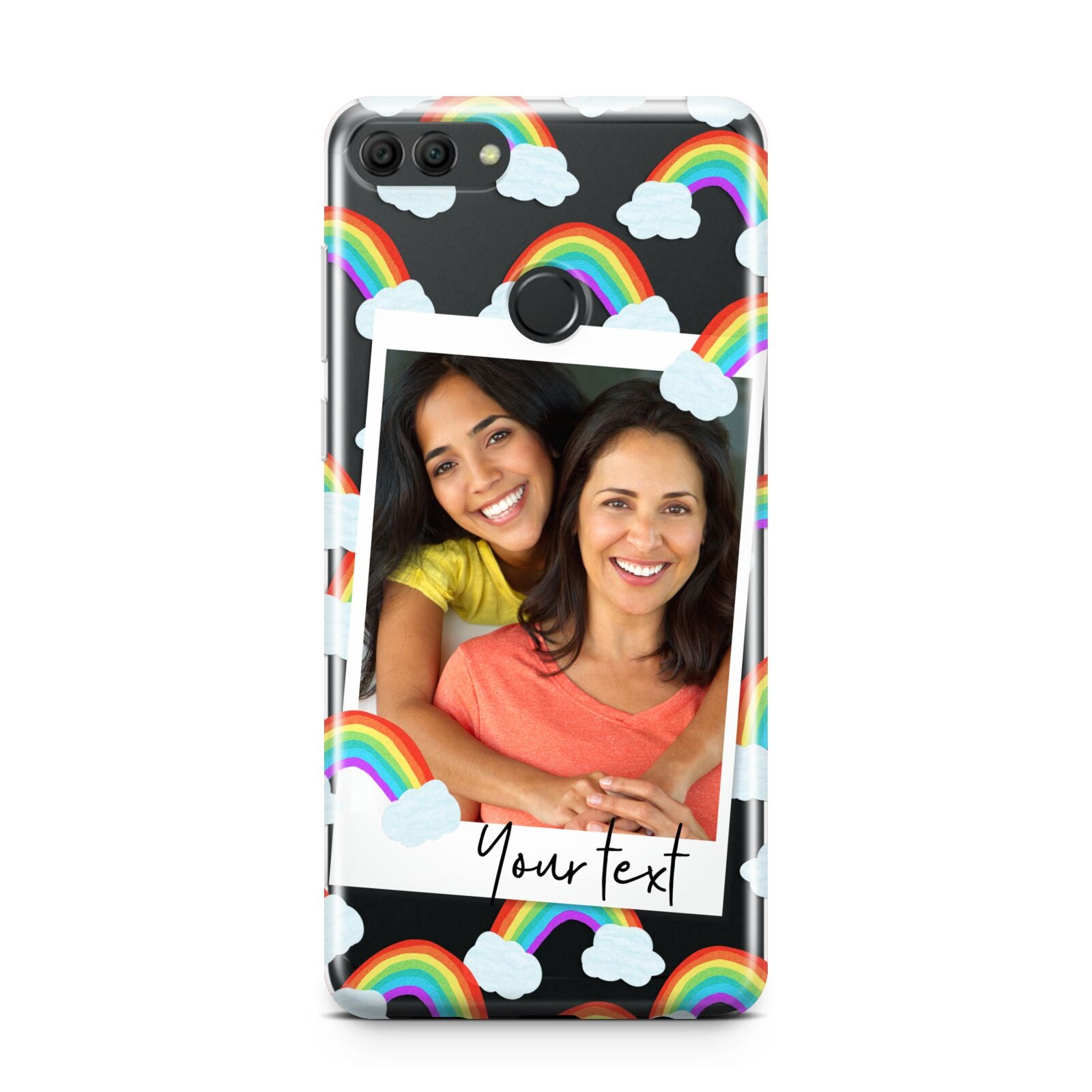 Personalised Rainbow Photo Upload Huawei Y9 2018