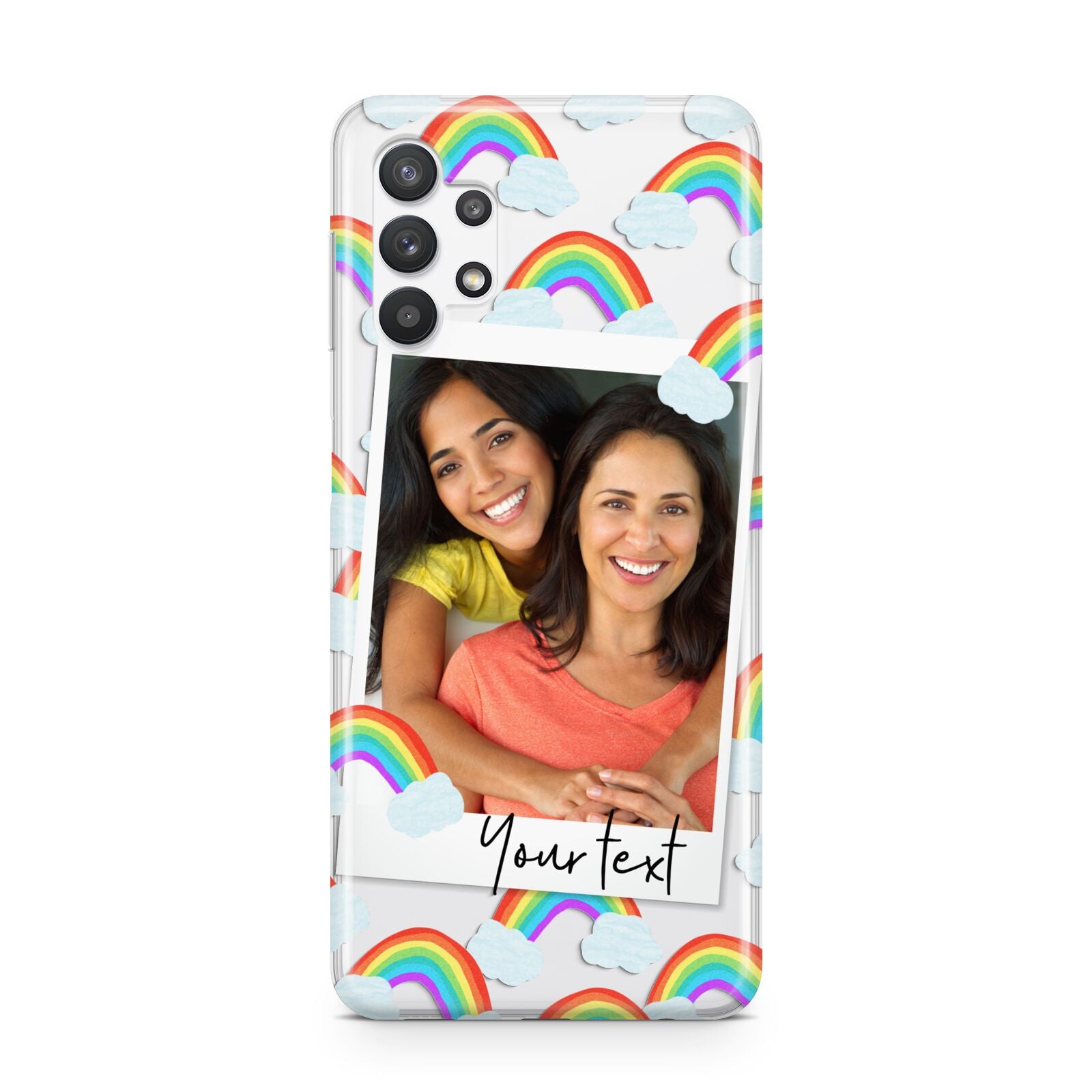 Personalised Rainbow Photo Upload Samsung A32 5G Case