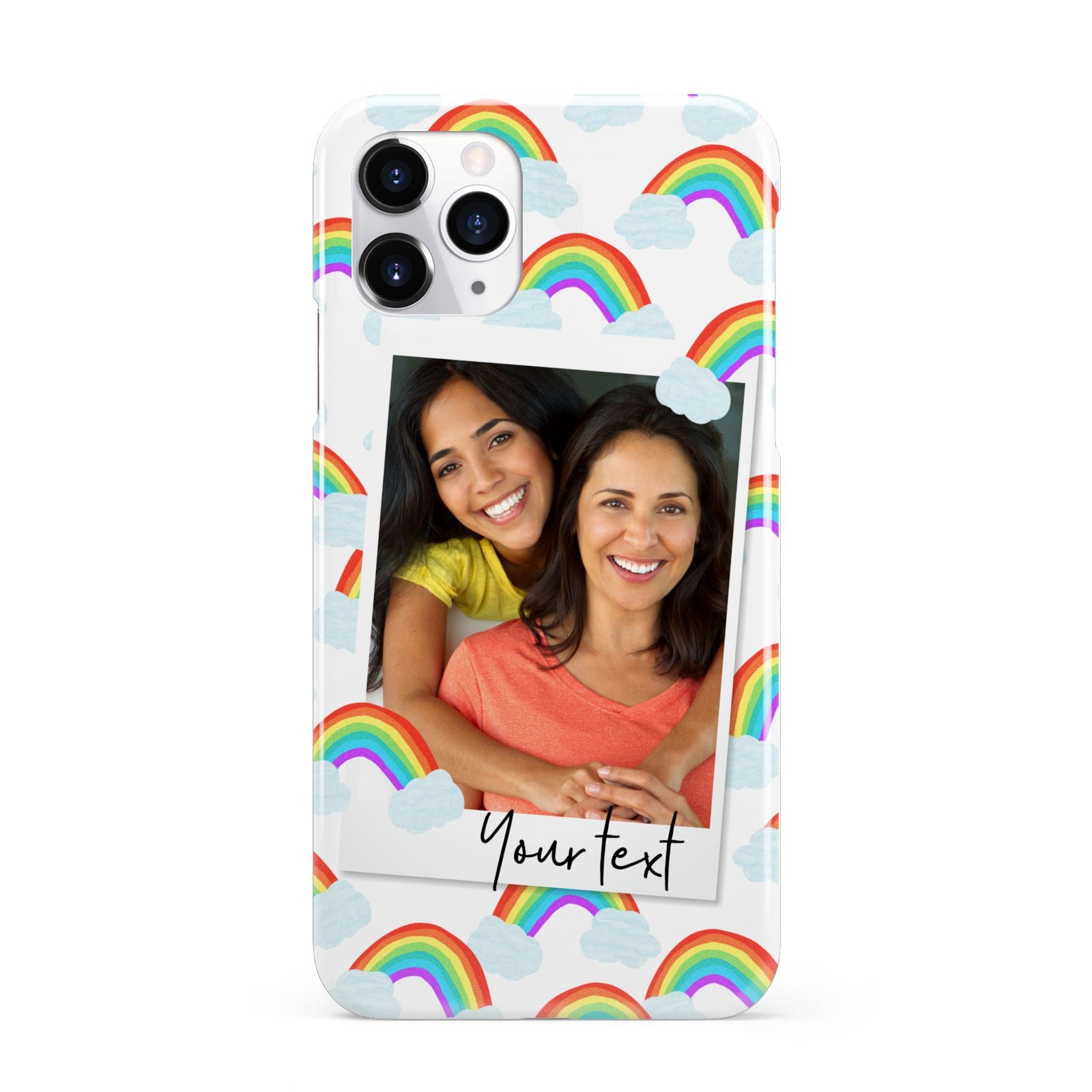 Personalised Rainbow Photo Upload iPhone 11 Pro 3D Snap Case