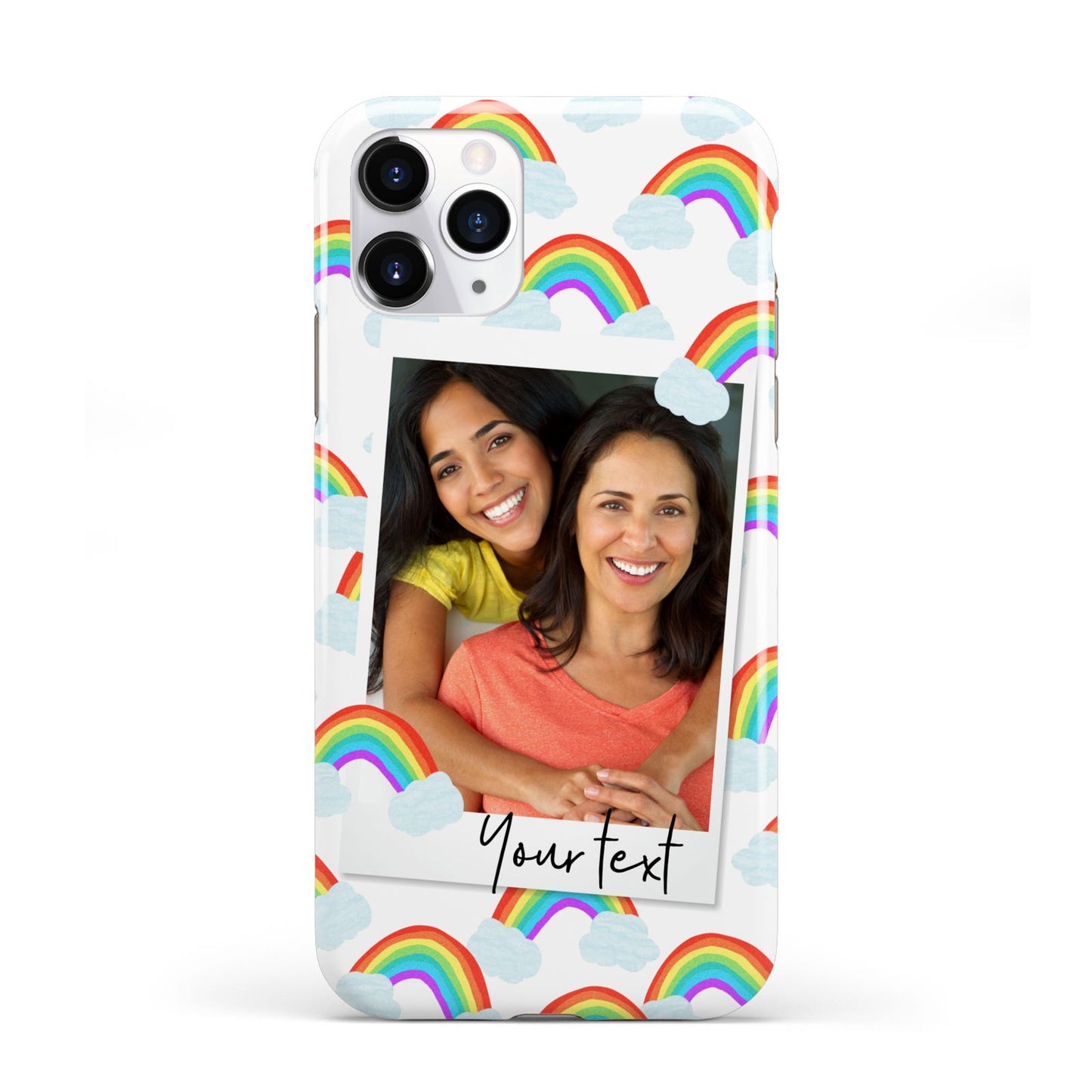 Personalised Rainbow Photo Upload iPhone 11 Pro 3D Tough Case