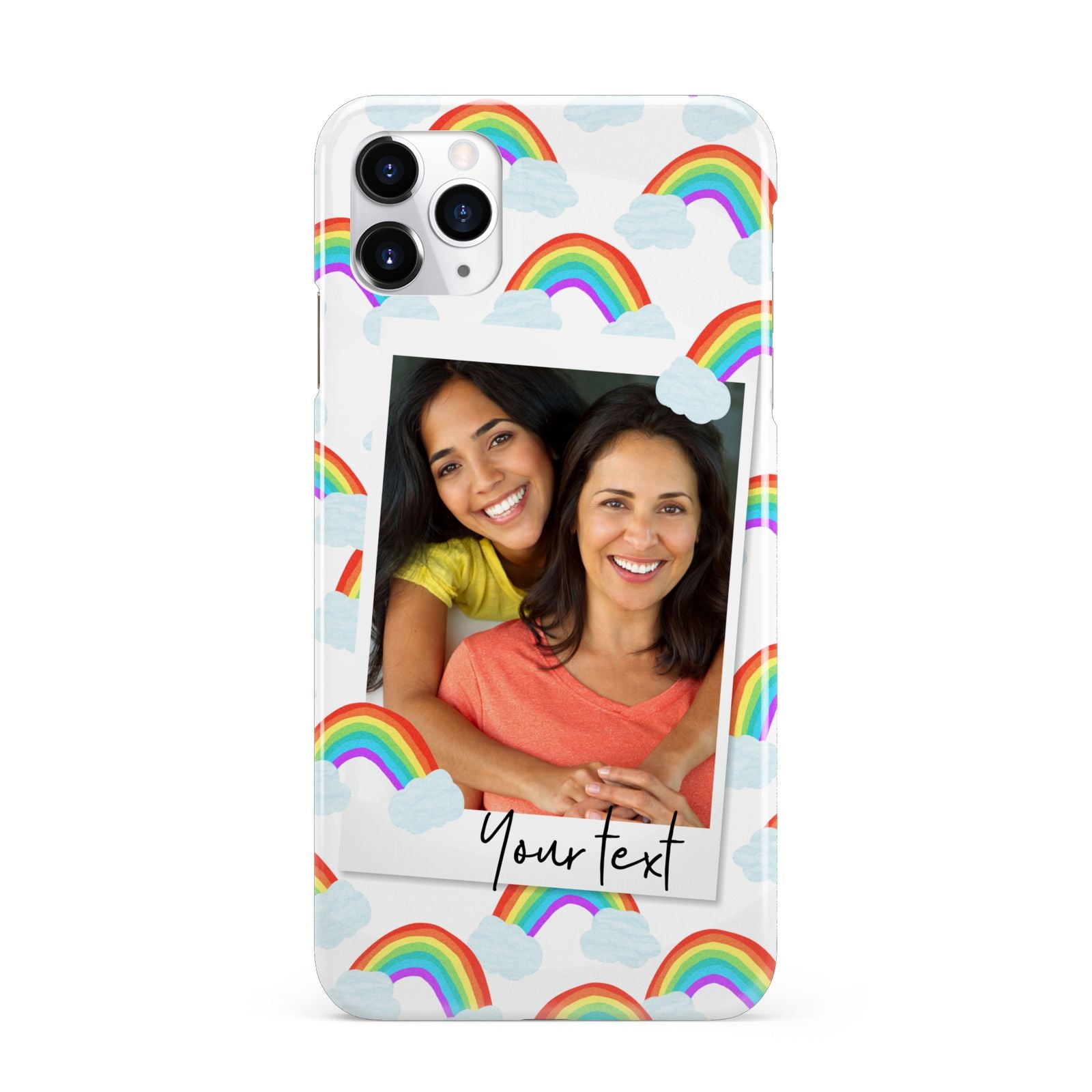 Personalised Rainbow Photo Upload iPhone 11 Pro Max 3D Snap Case